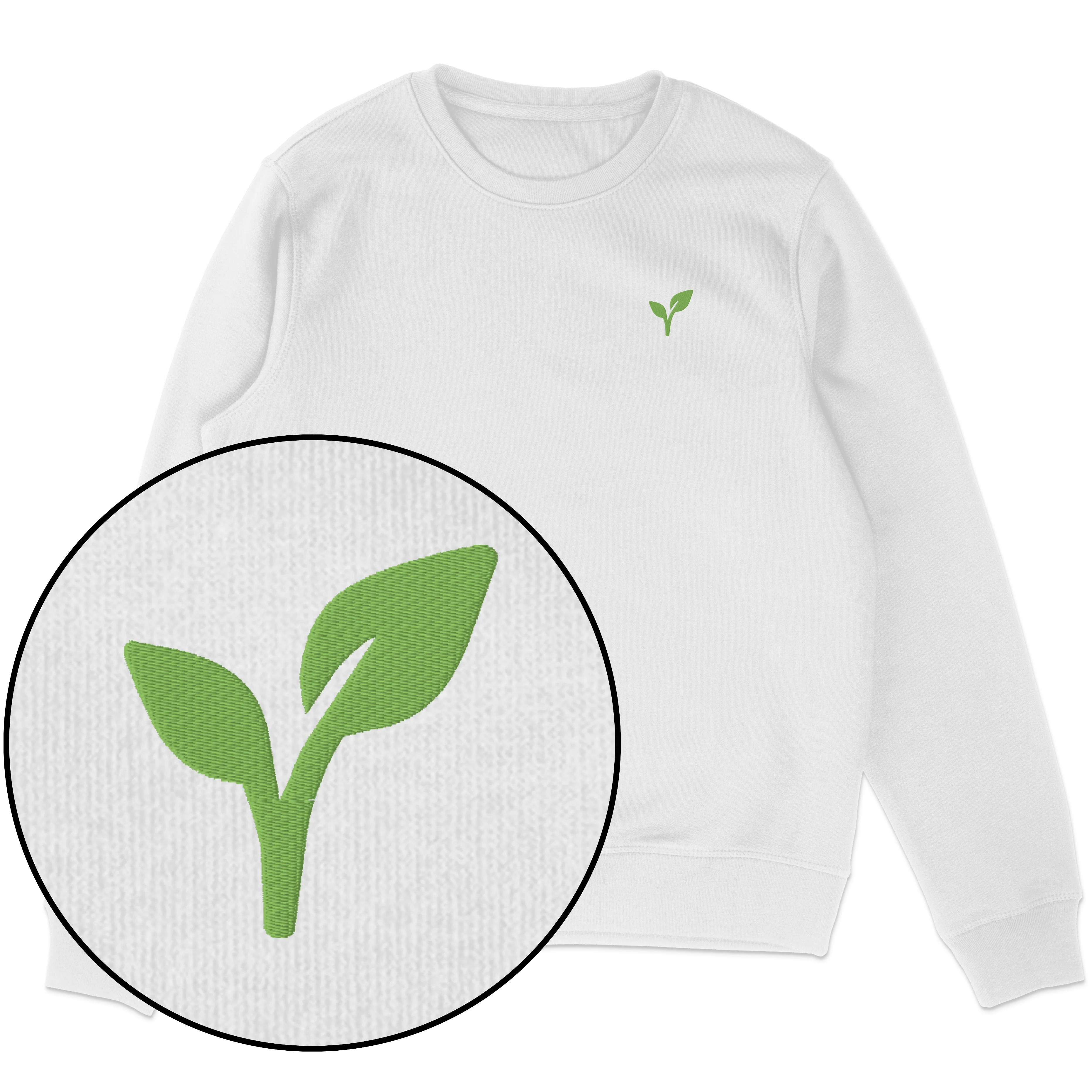 Vegan Logo Sweatshirt (Embroidered) - Image 4