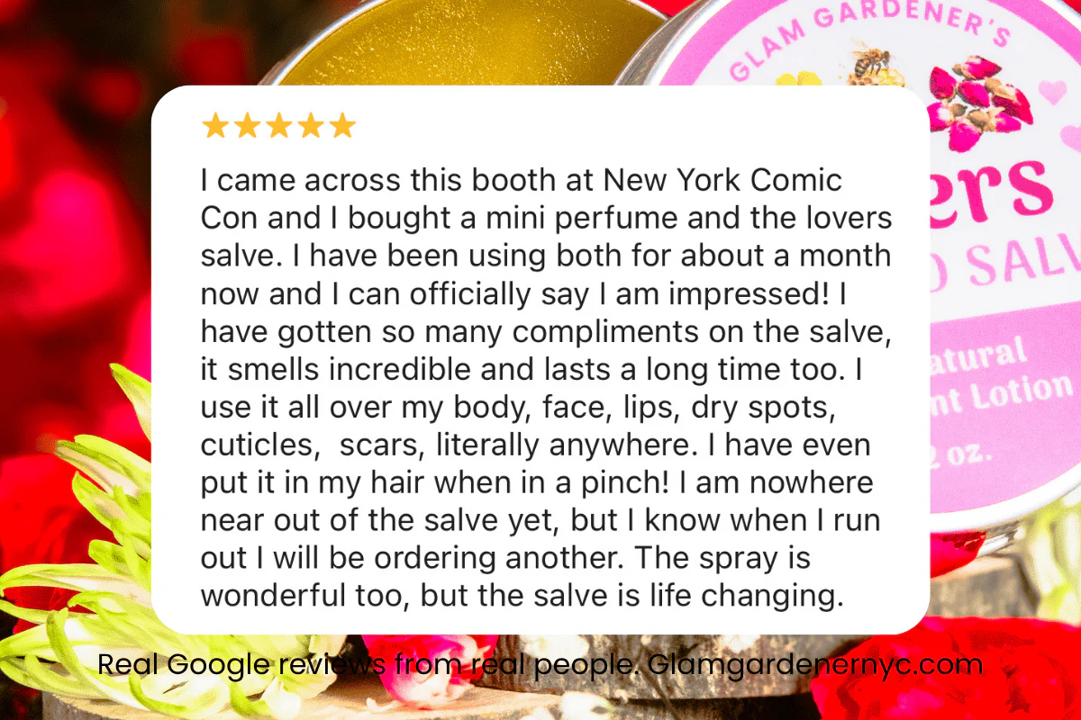 VEGAN LOVERS SALVE • Natural solid perfume and hydrating lotion infused with Rose, Damiana, and Rose absolute oil - Image 3