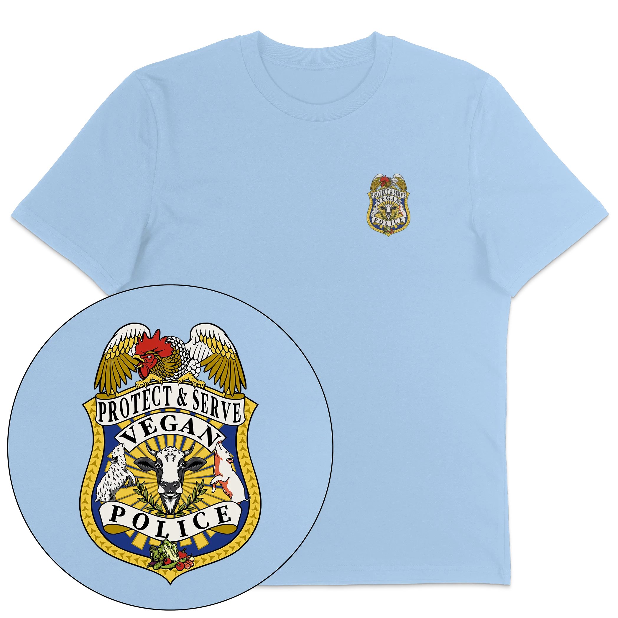 Vegan Police T-Shirt - Image 3