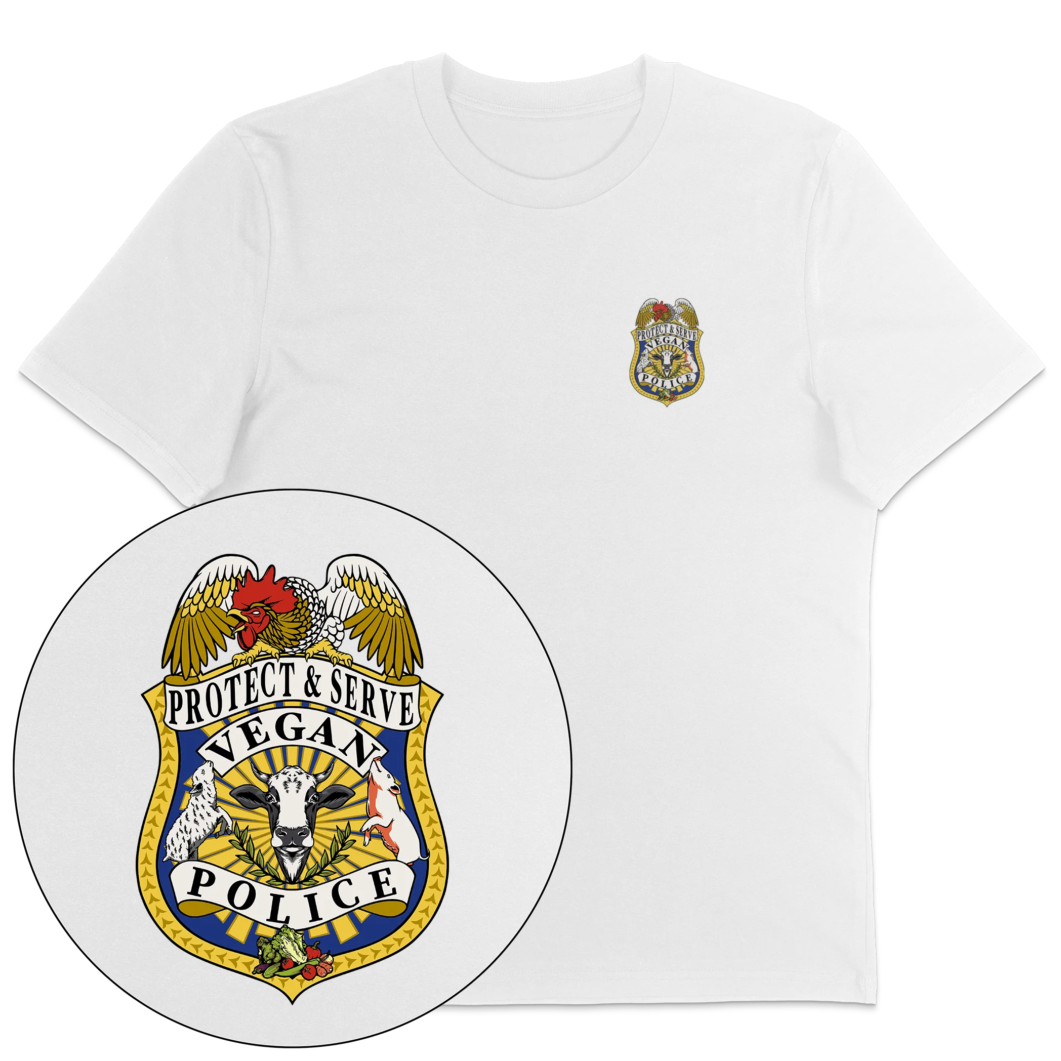 Vegan Police T-Shirt - Image 5