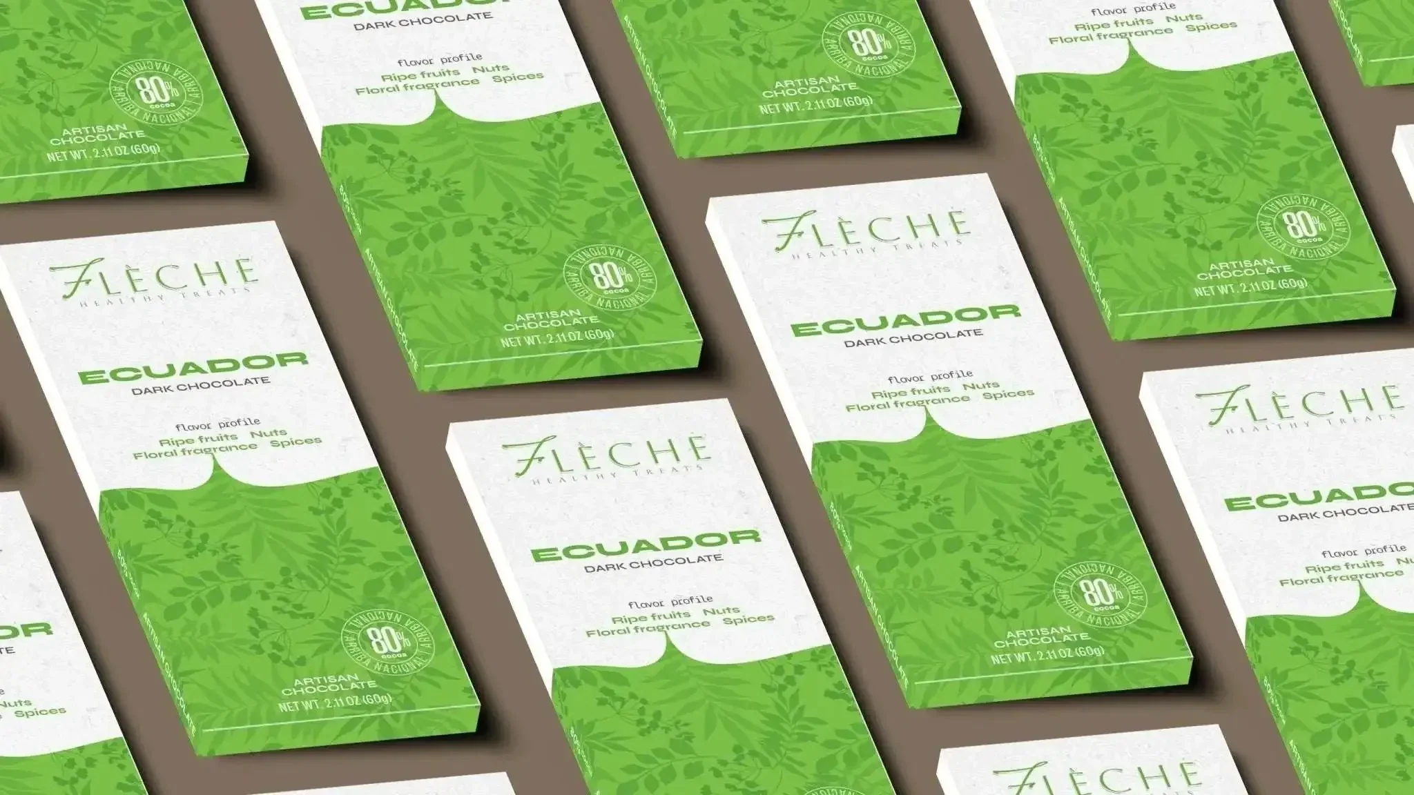 Vegan Sugar-Free 80% Dark Chocolate Ecuador | Flèche Healthy Treats - Image 8
