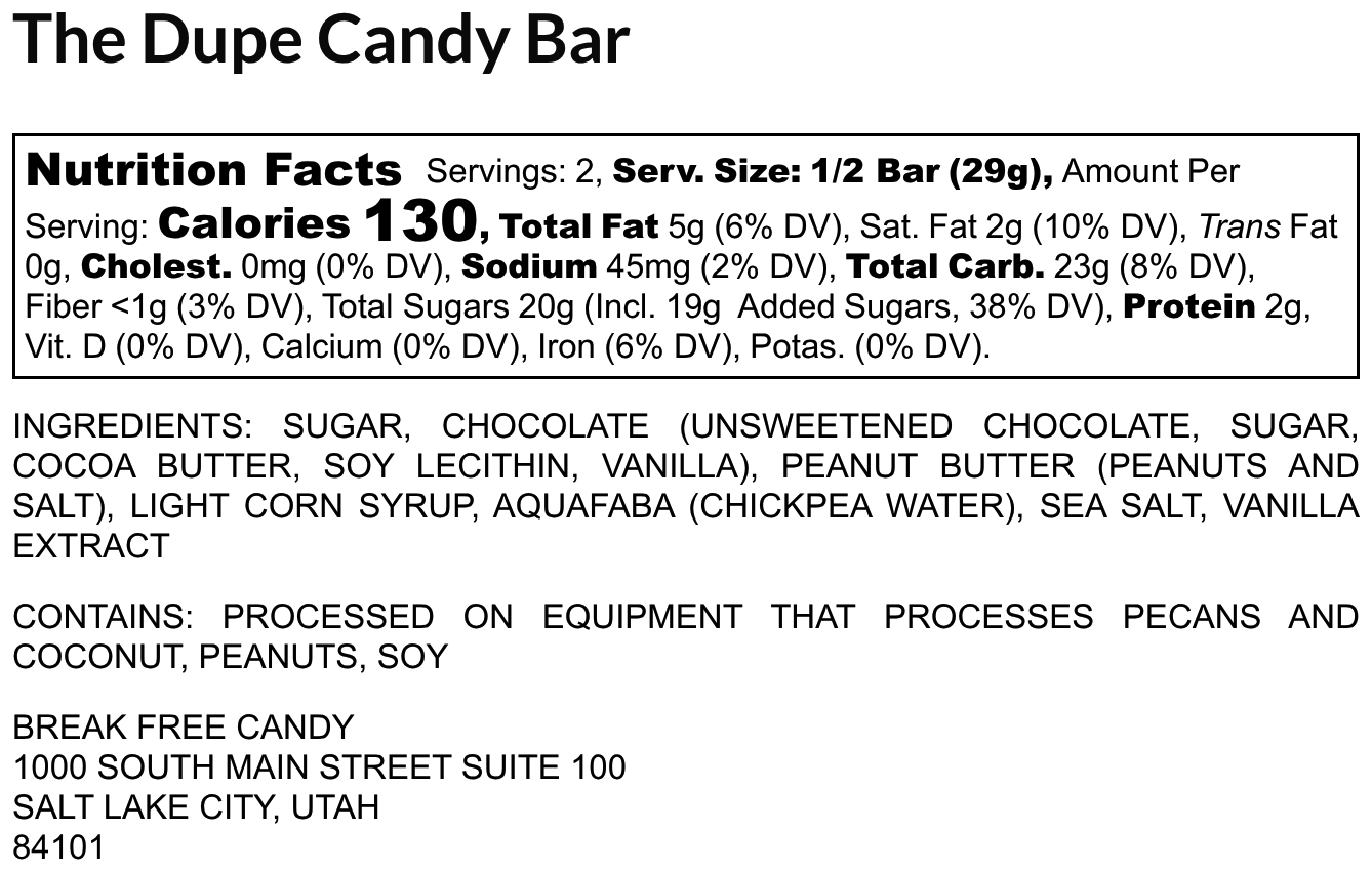 Vegan The Dupe Bar™ (Pack of 4) - Image 4