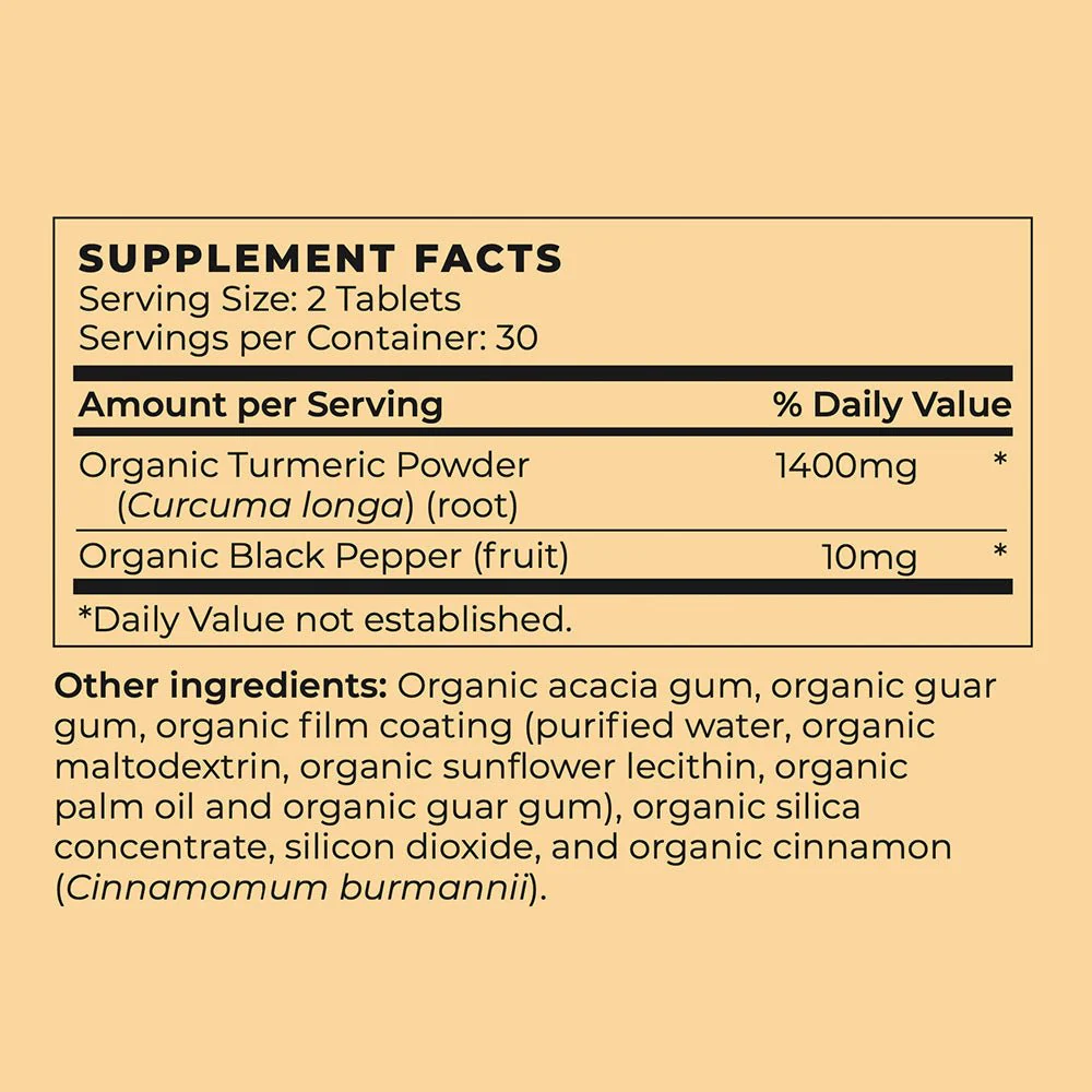 Vegan Turmeric Curcumin With Black Pepper Inflammation Supplement - Image 2