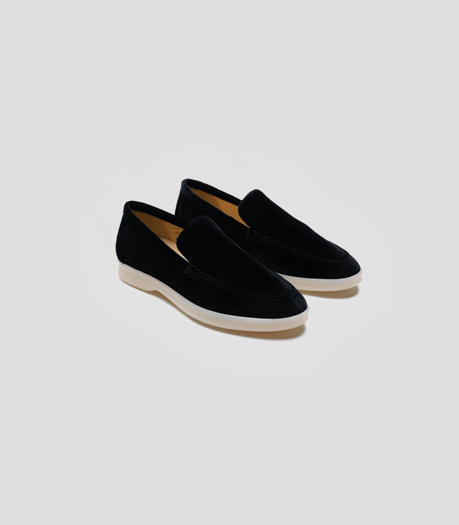Vegan Velvet Loafer Black - Image 2