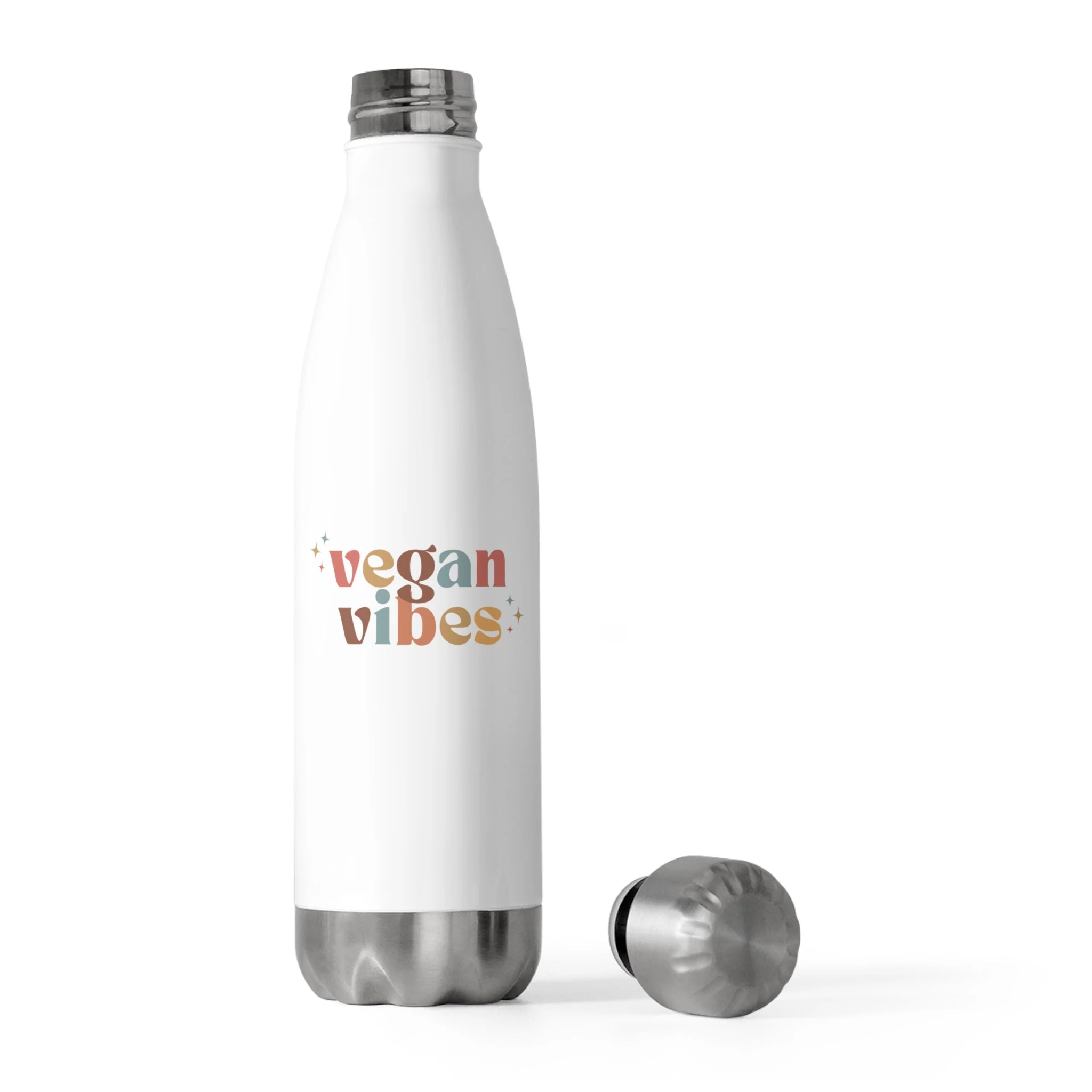 Vegan Vibes 20oz Insulated Water Bottle - Image 5