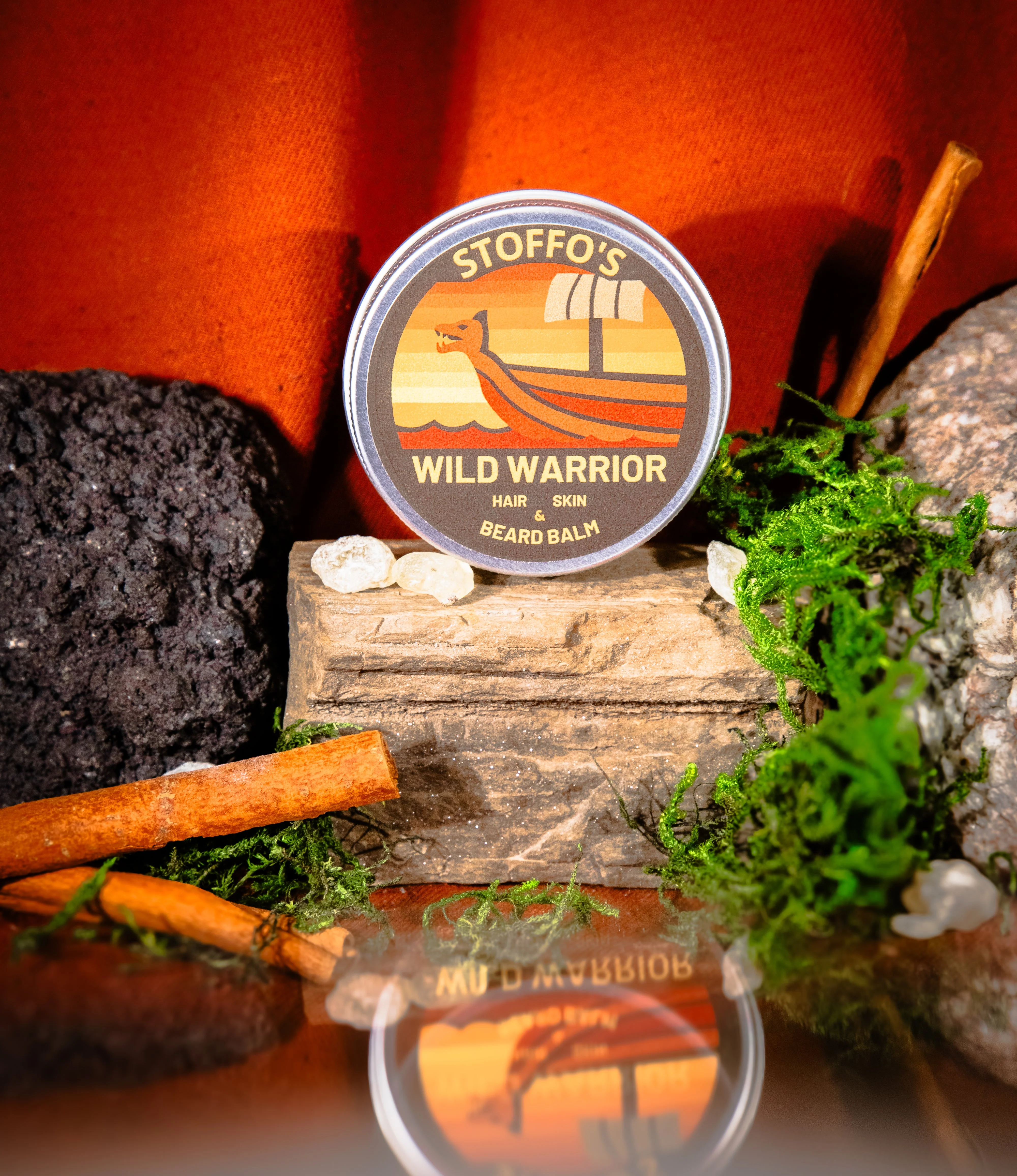 VEGAN WILD WARRIOR • Beard Balm • Cedarwood & Cinnamon Leaf • Shaping wax & facial hair conditioner • Herb Infused with Stinging nettle - Image 3