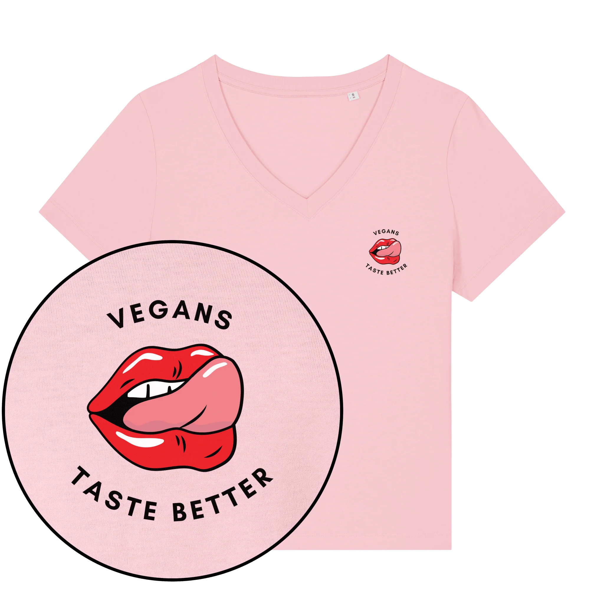 Vegans Taste Better Women's V Neck T-Shirt