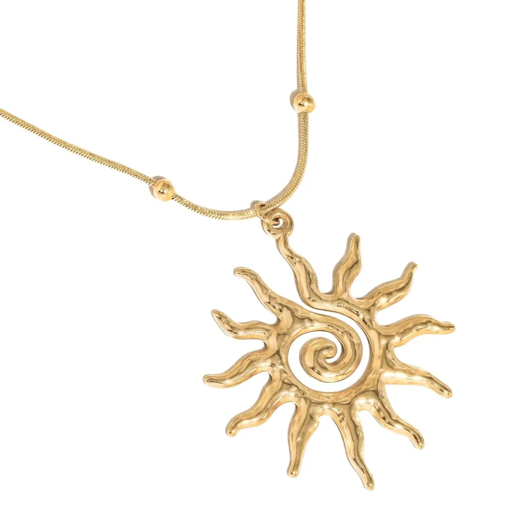 Vortex Sun Pendant Necklace - Image 6
