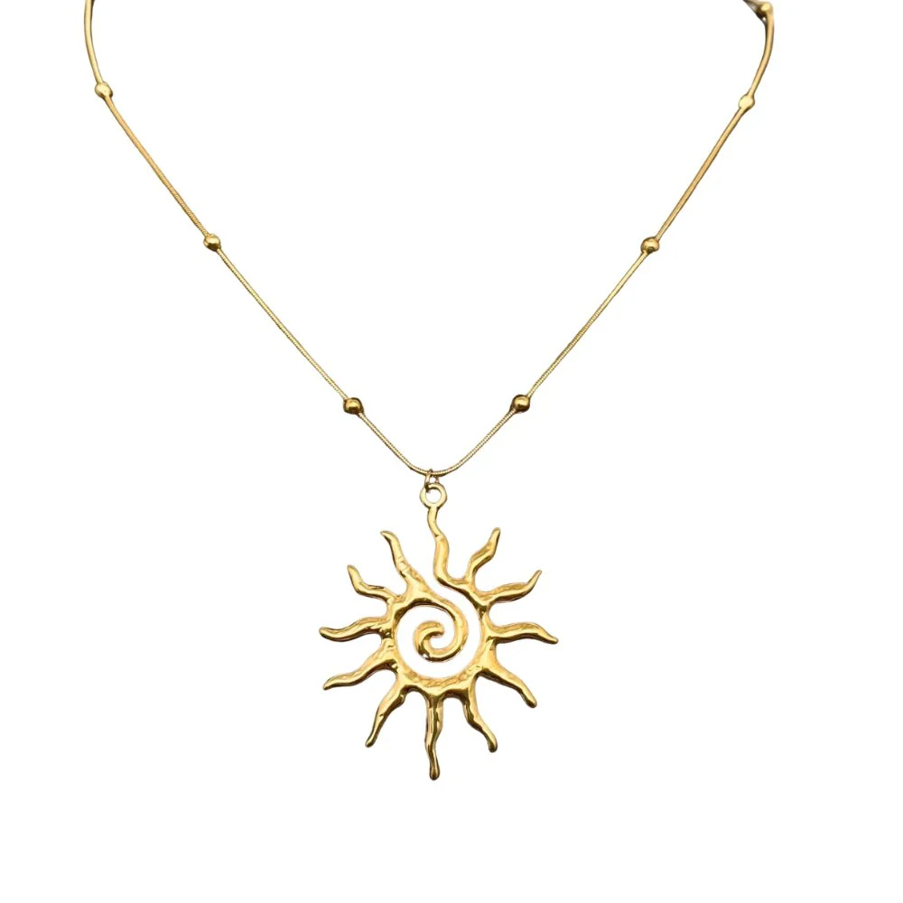 Vortex Sun Pendant Necklace - Image 8