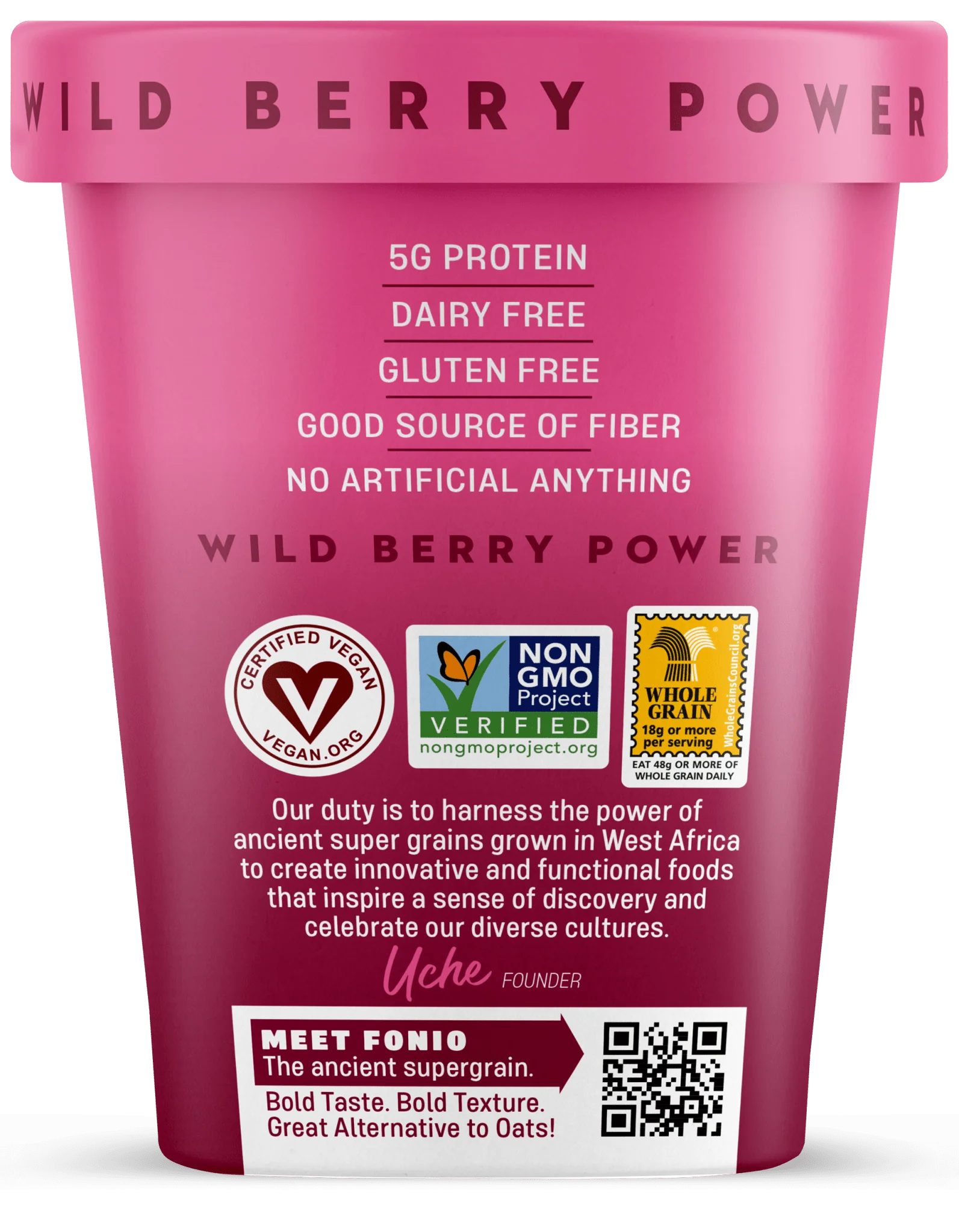 Warm Supergrain Cereal Made with Fonio – Wild Berry Power - Image 6