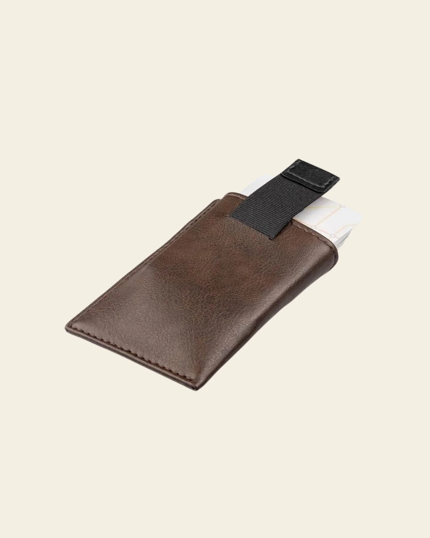 Waterproof slim card holder - Brown/Black - Image 3