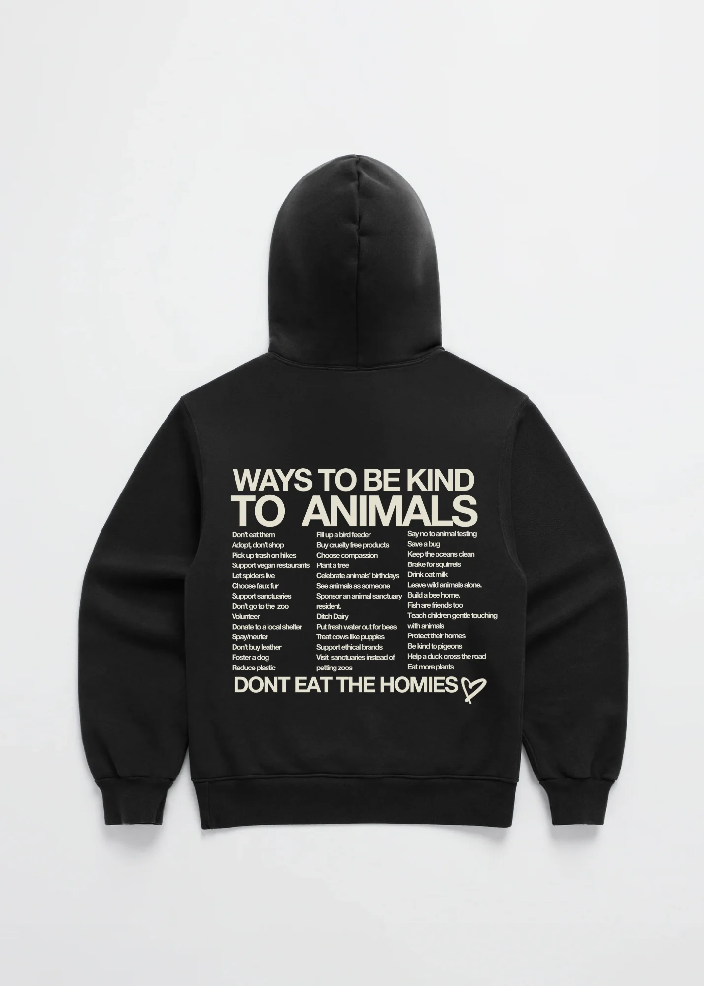 WAYS TO BE KIND TO ANIMALS HOODIE - Image 6