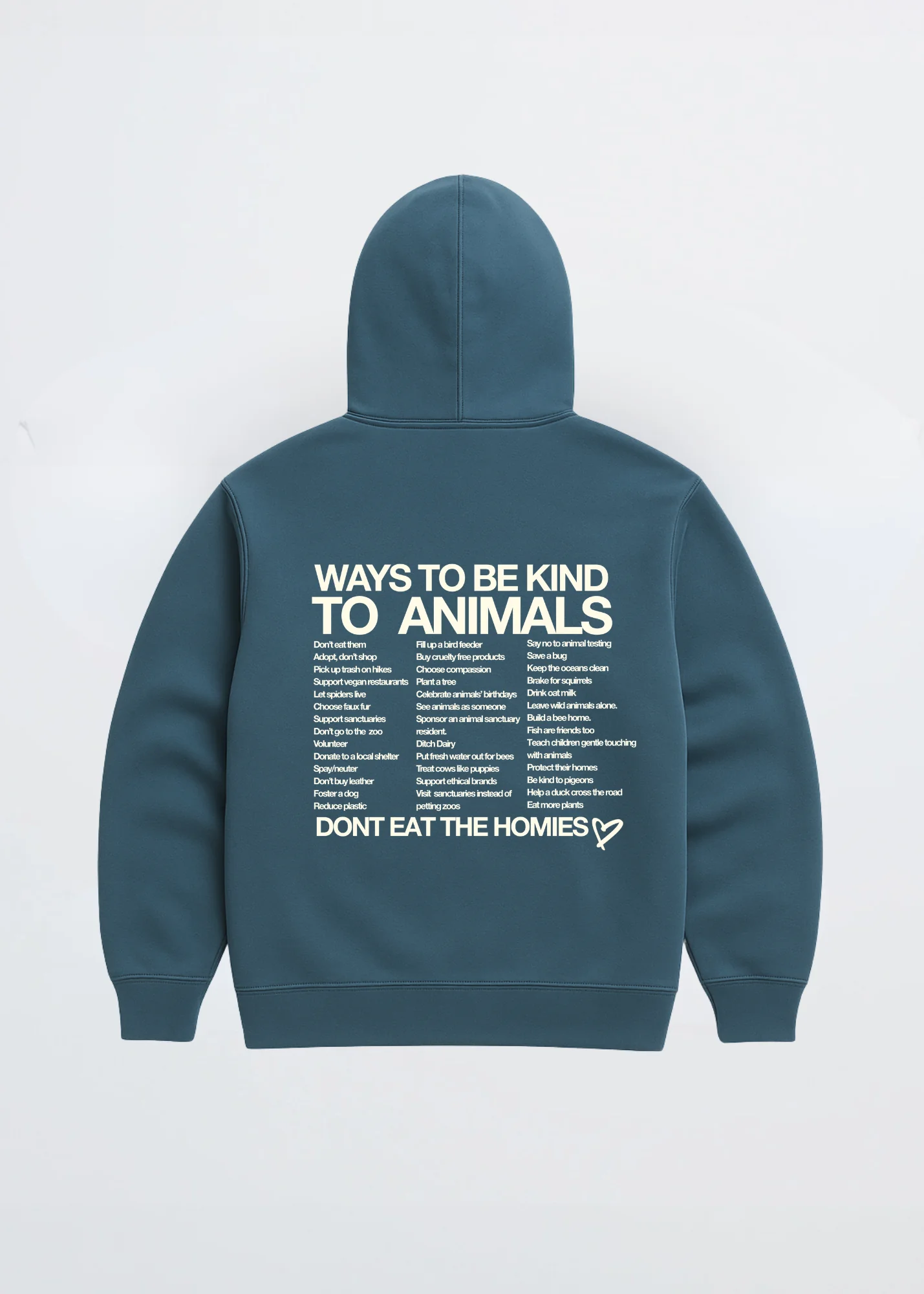WAYS TO BE KIND TO ANIMALS HOODIE - Image 7