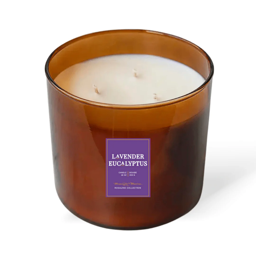 Wellness Lavender Eucalyptus 3-Wick Candle - Image 2