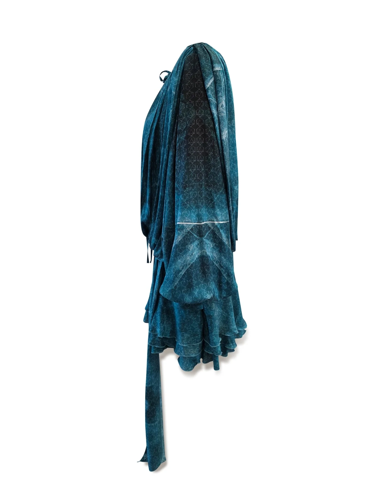 Whale Harmony Draped Eucalyptus Dress - Image 5