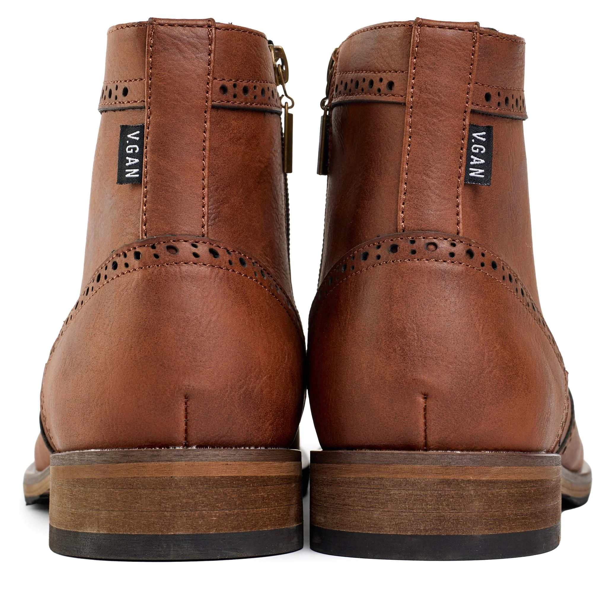 Wheat 2 Brogue Boots - Image 3