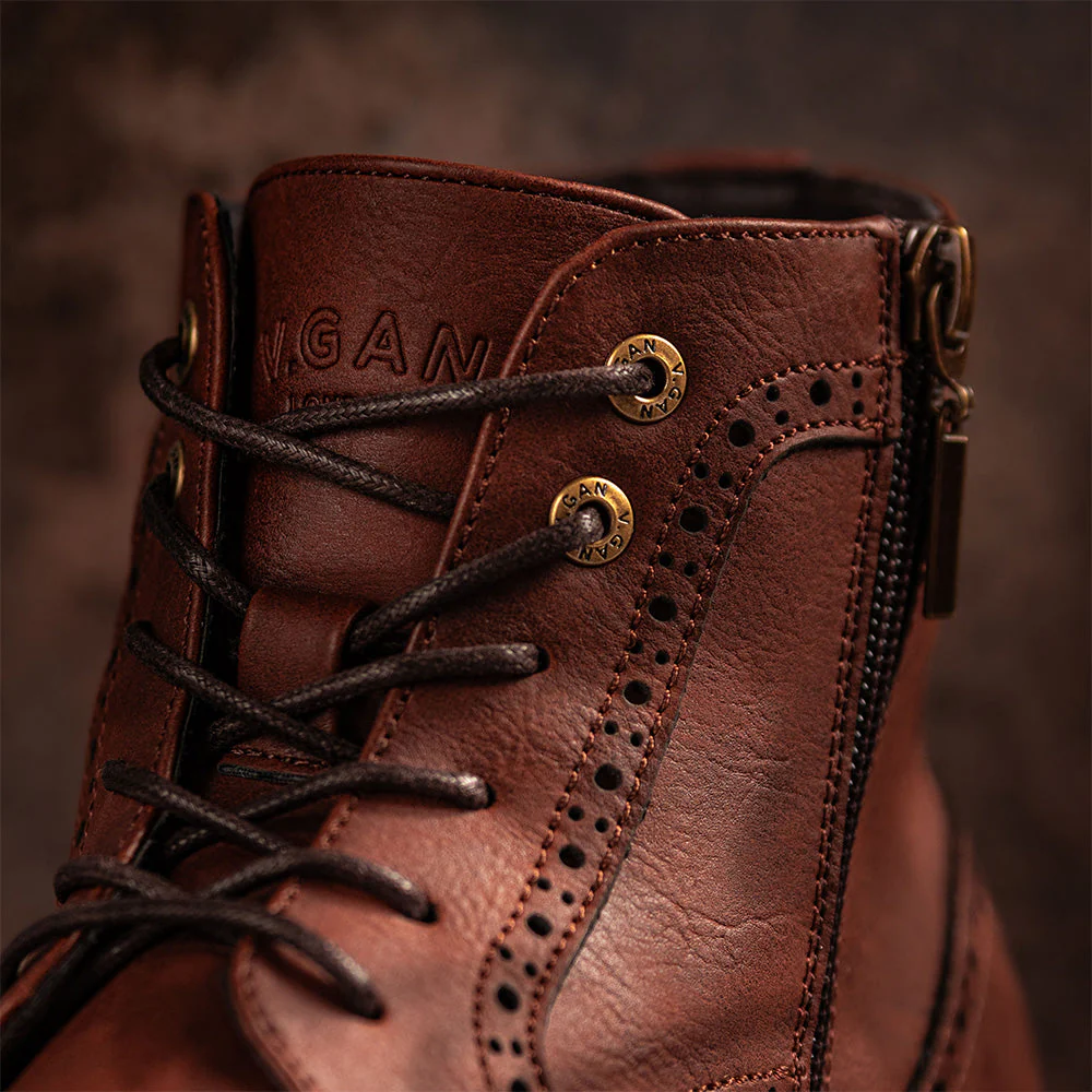 Wheat 2 Brogue Boots - Image 6
