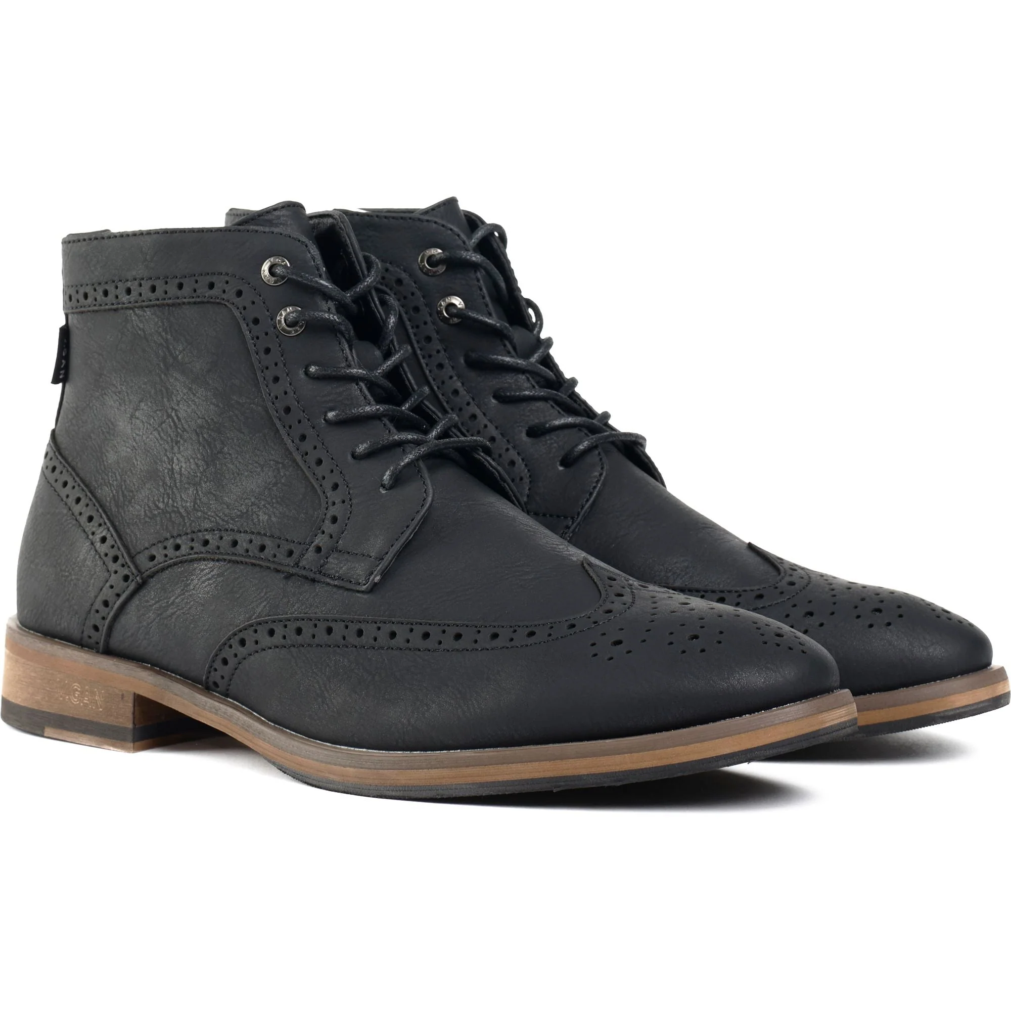 Wheat 2 Brogue Boots - Image 2