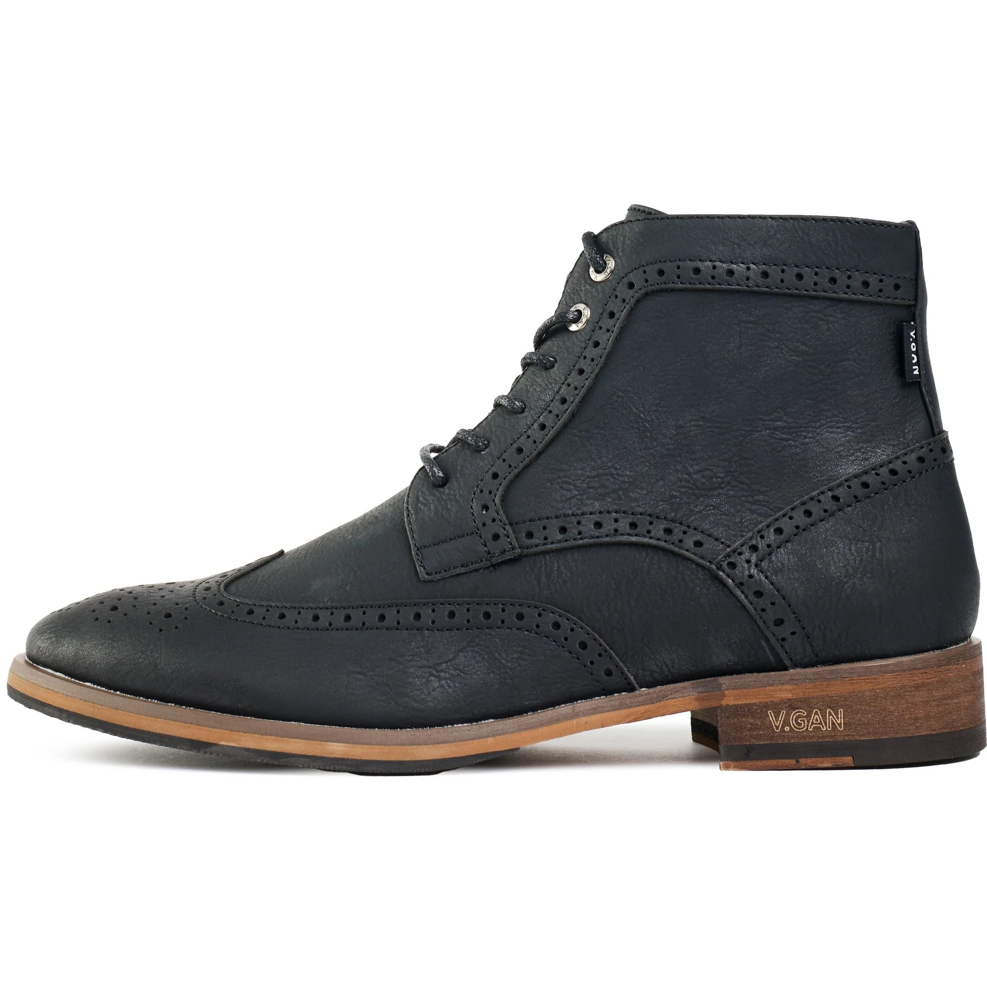 Wheat 2 Brogue Boots - Image 5