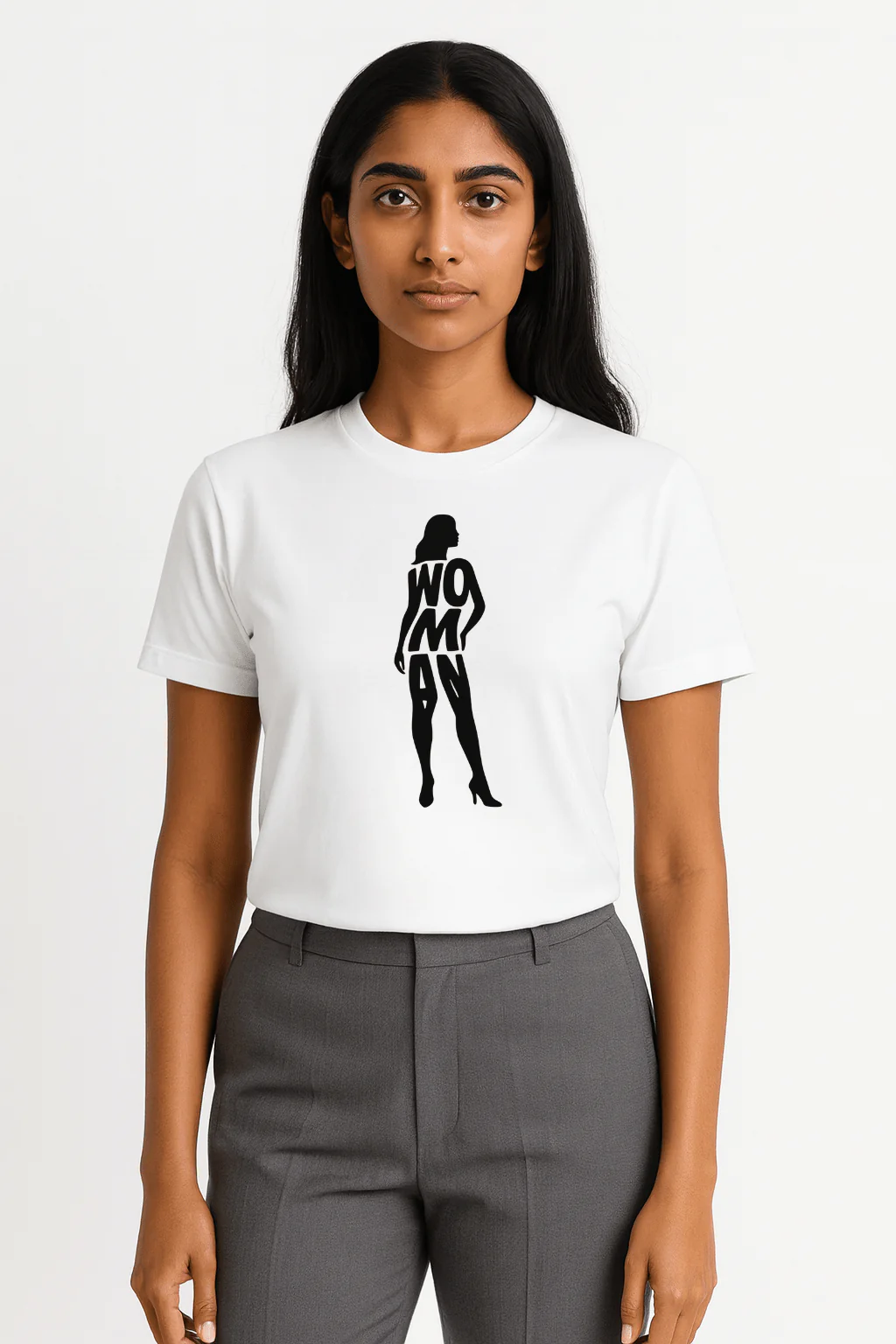 Woman Silhouette, 100% Cotton Premium Tshirt