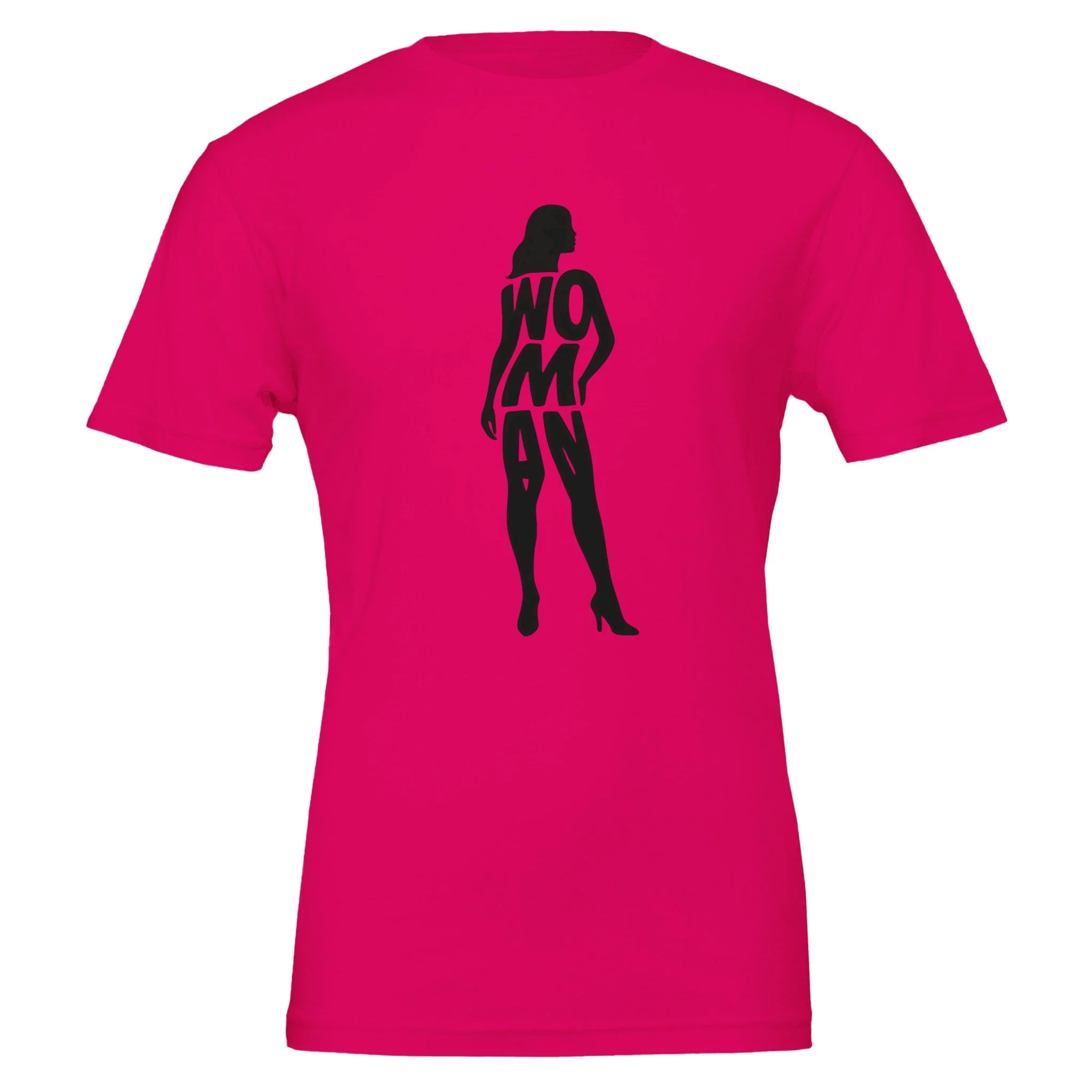 Woman Silhouette, 100% Cotton Premium Tshirt - Image 4