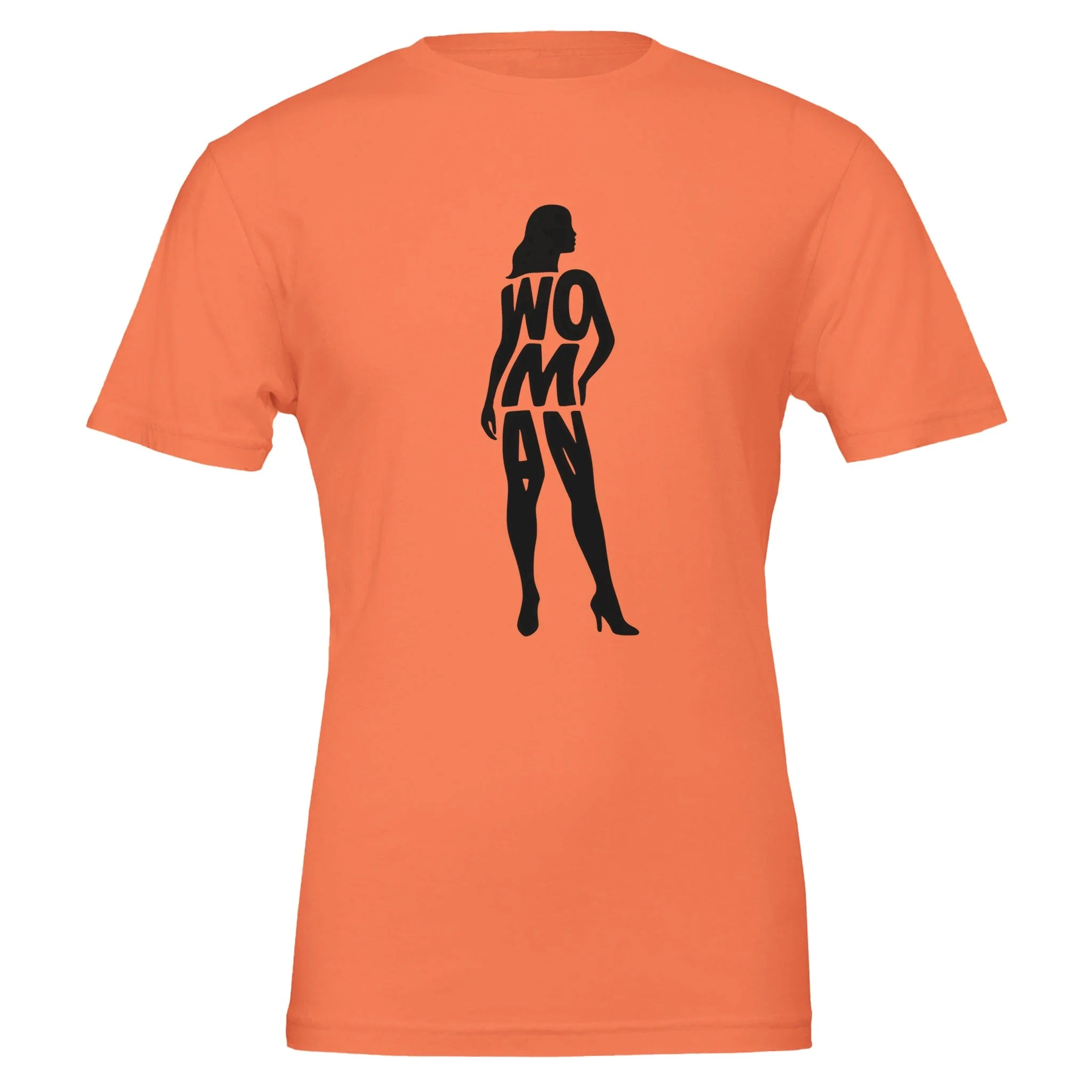 Woman Silhouette, 100% Cotton Premium Tshirt - Image 5