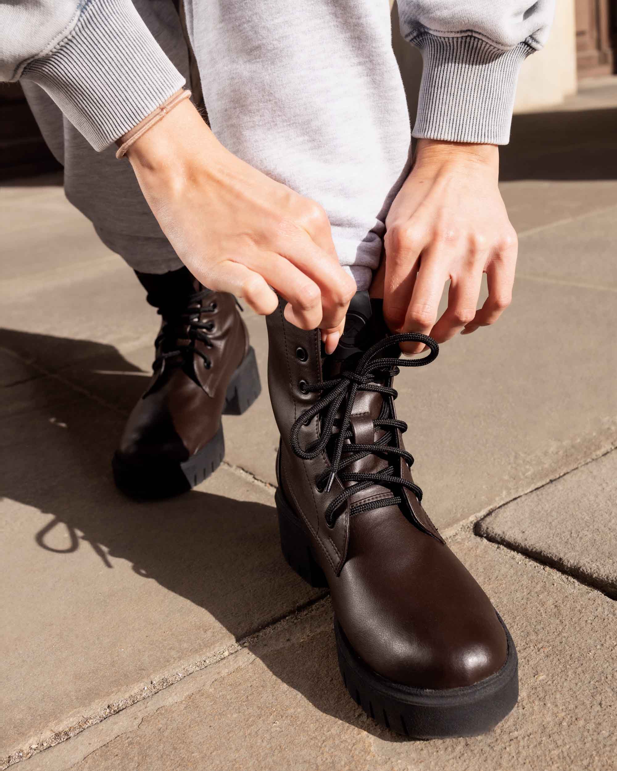 Women's Boots Workers No. 3 Chocolate - Image 10