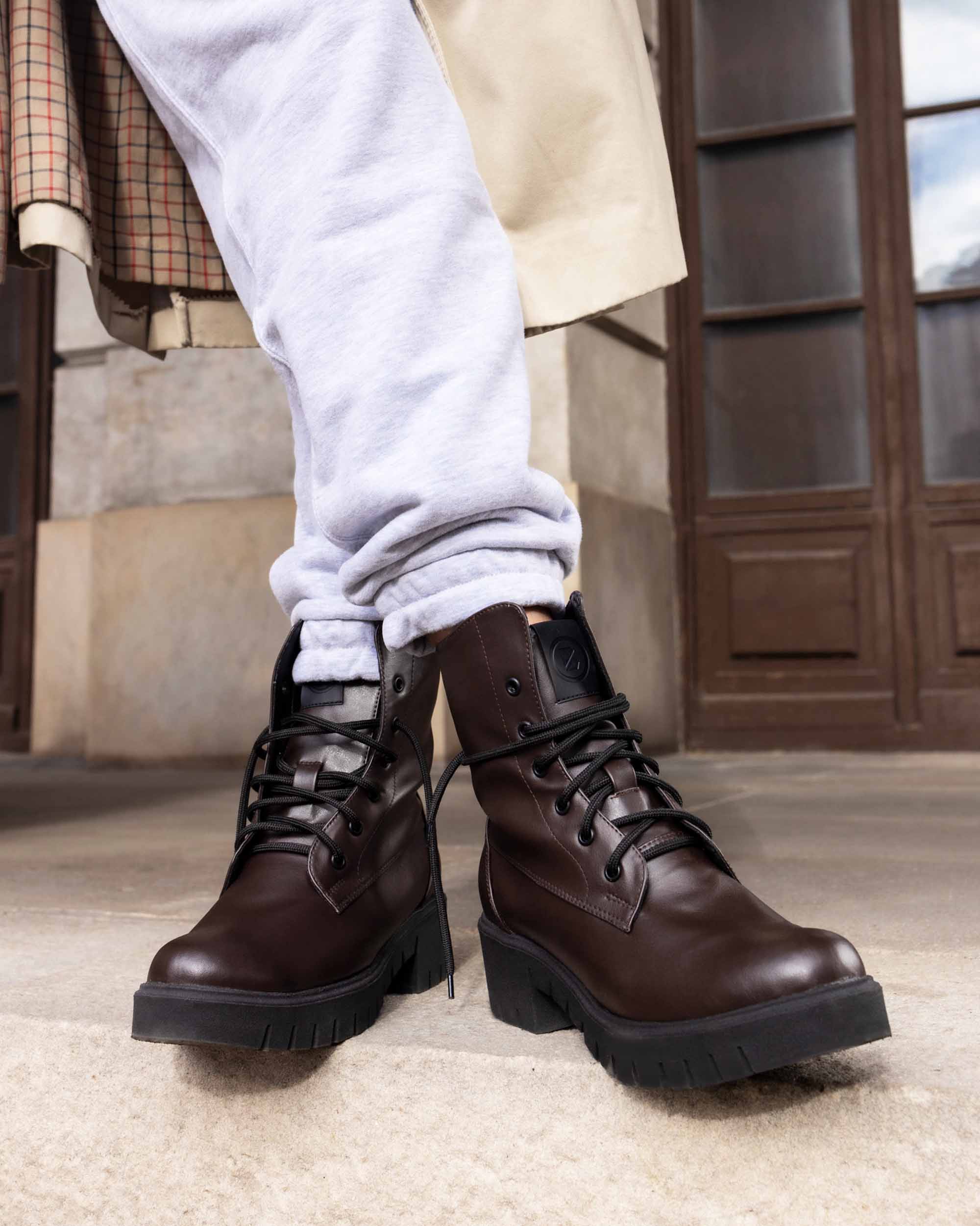 Women's Boots Workers No. 3 Chocolate - Image 6