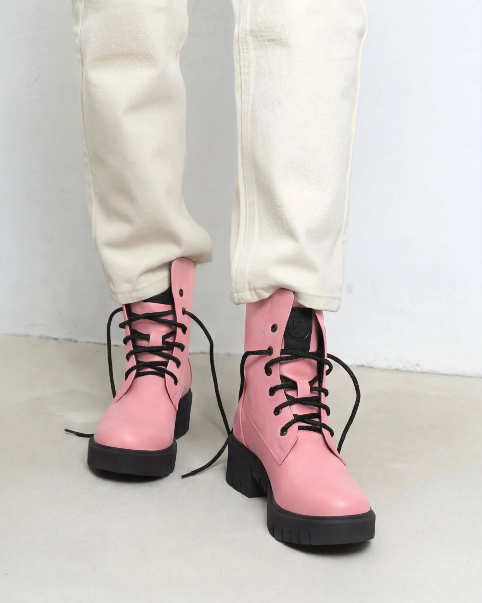 Women's Boots Workers No. 3 Pink - Image 2
