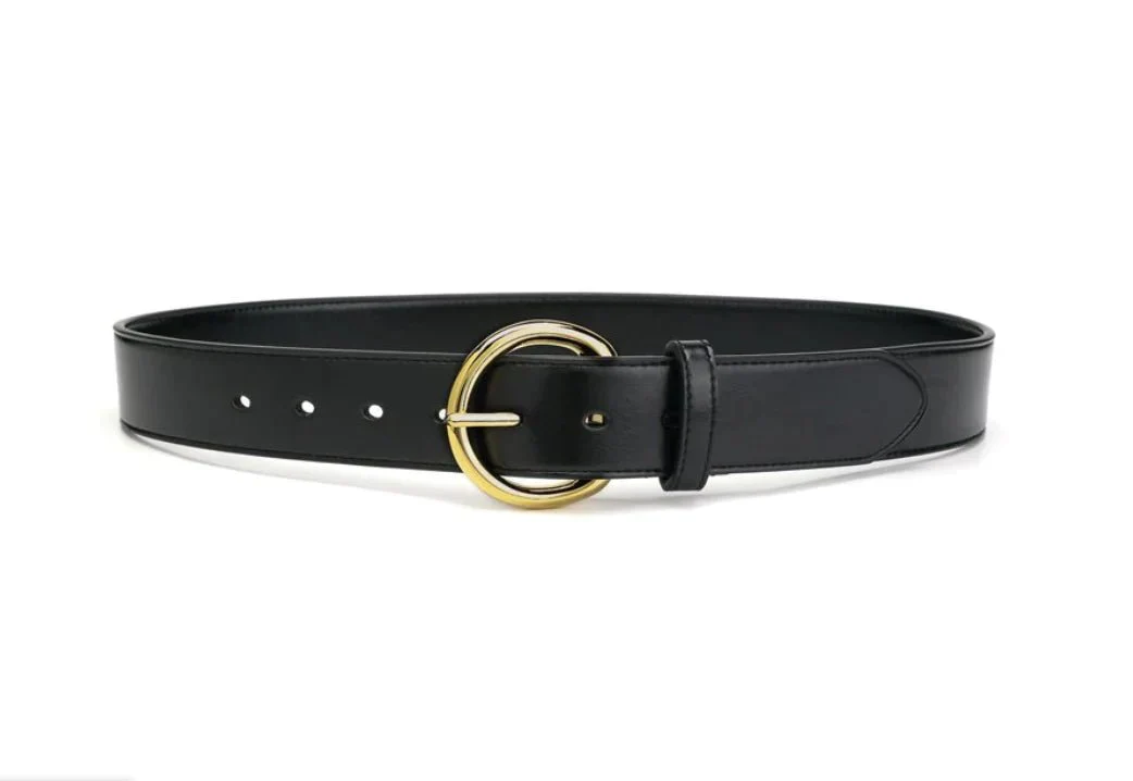 Women's Gold Ring Belt - Black (Only Size 37 and 40 Left) - Image 2