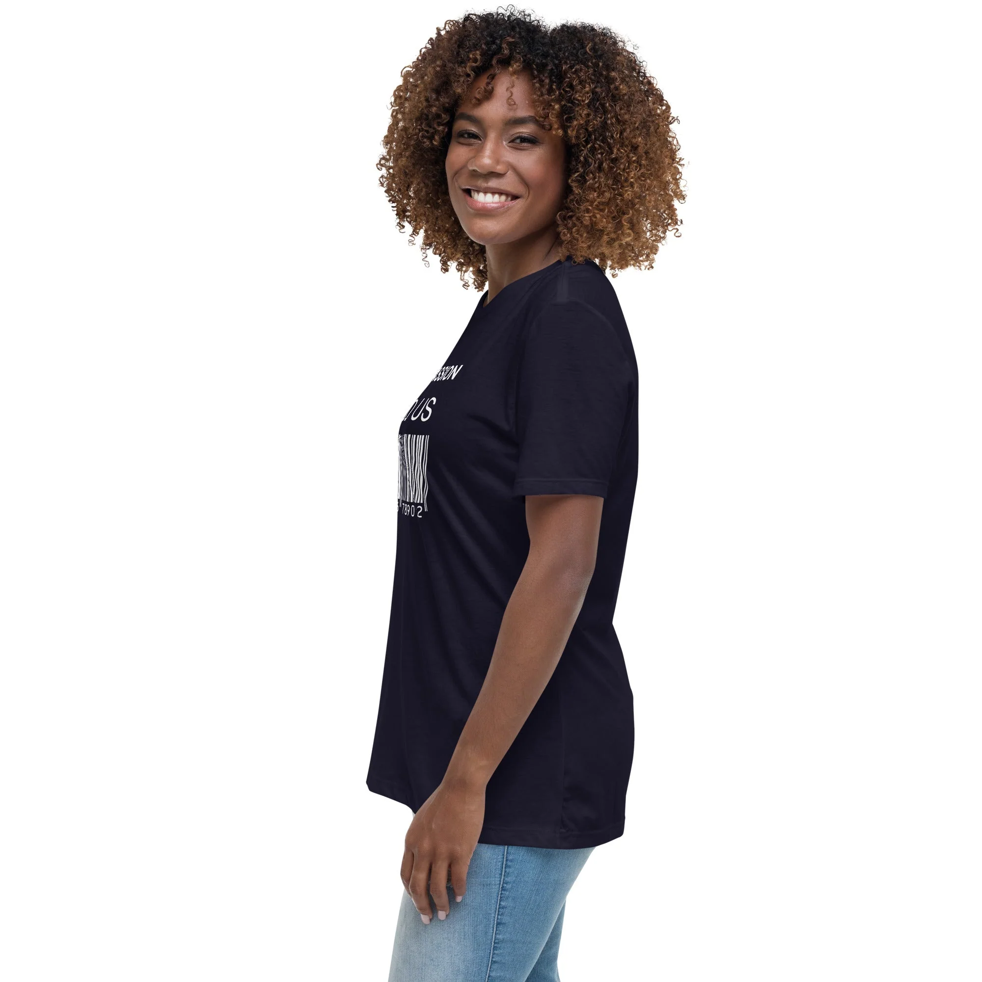Women's Relaxed T-Shirt (Compassion is Free with Barcode) - Image 11