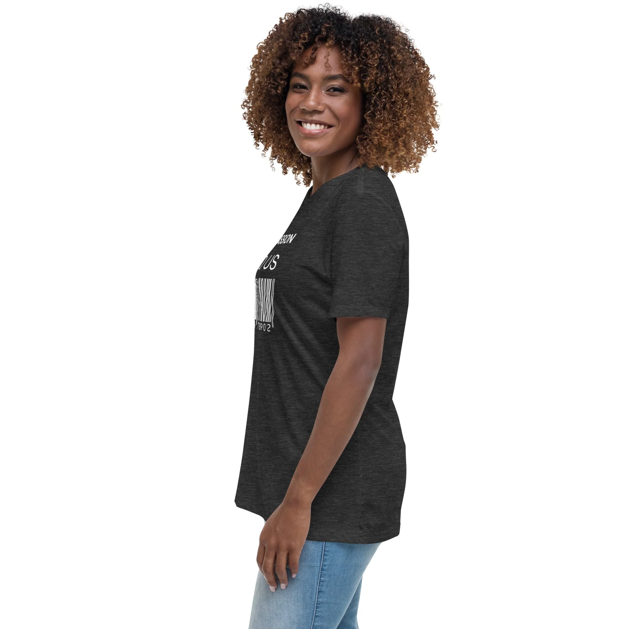 Women's Relaxed T-Shirt (Compassion is Free with Barcode) - Image 21