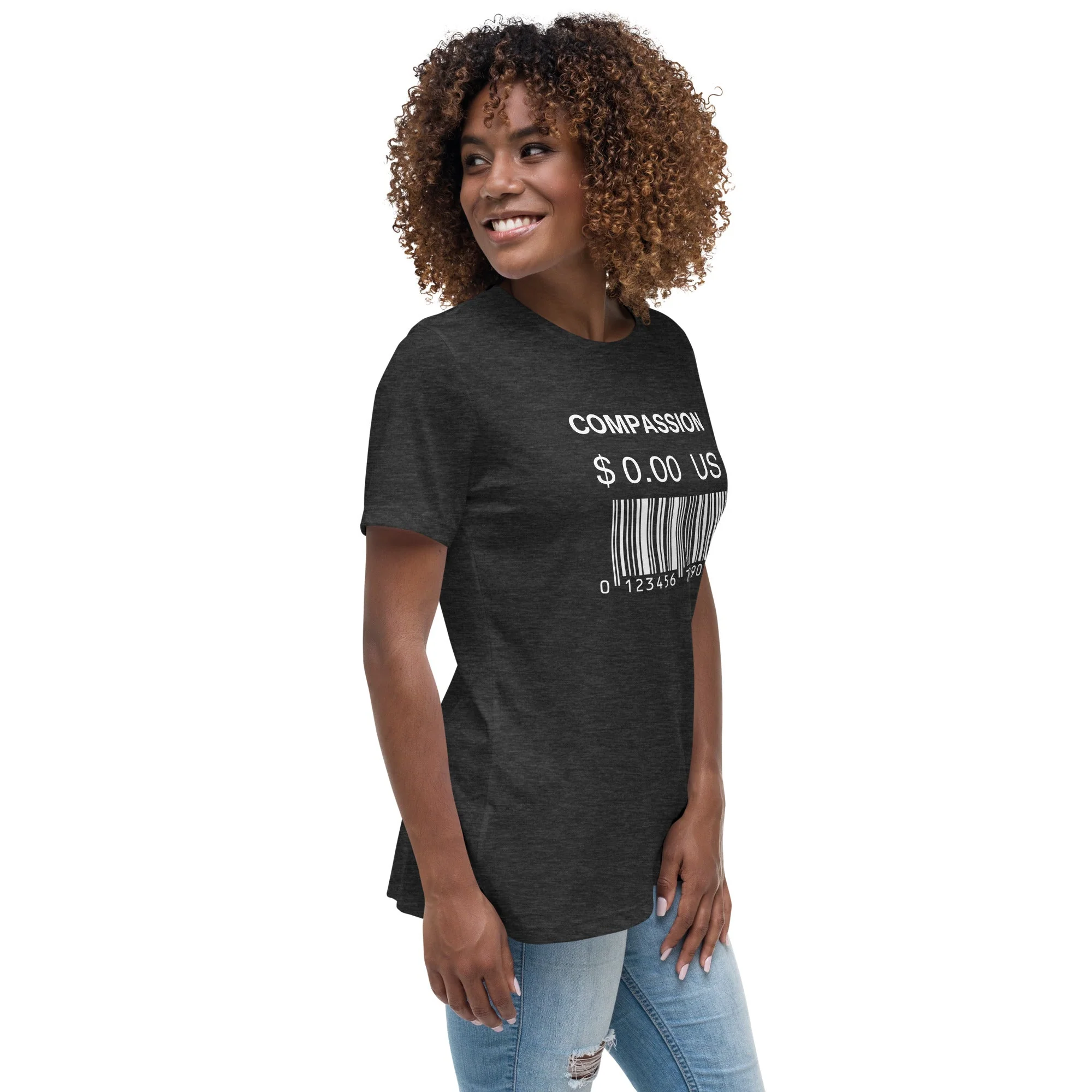 Women's Relaxed T-Shirt (Compassion is Free with Barcode) - Image 24