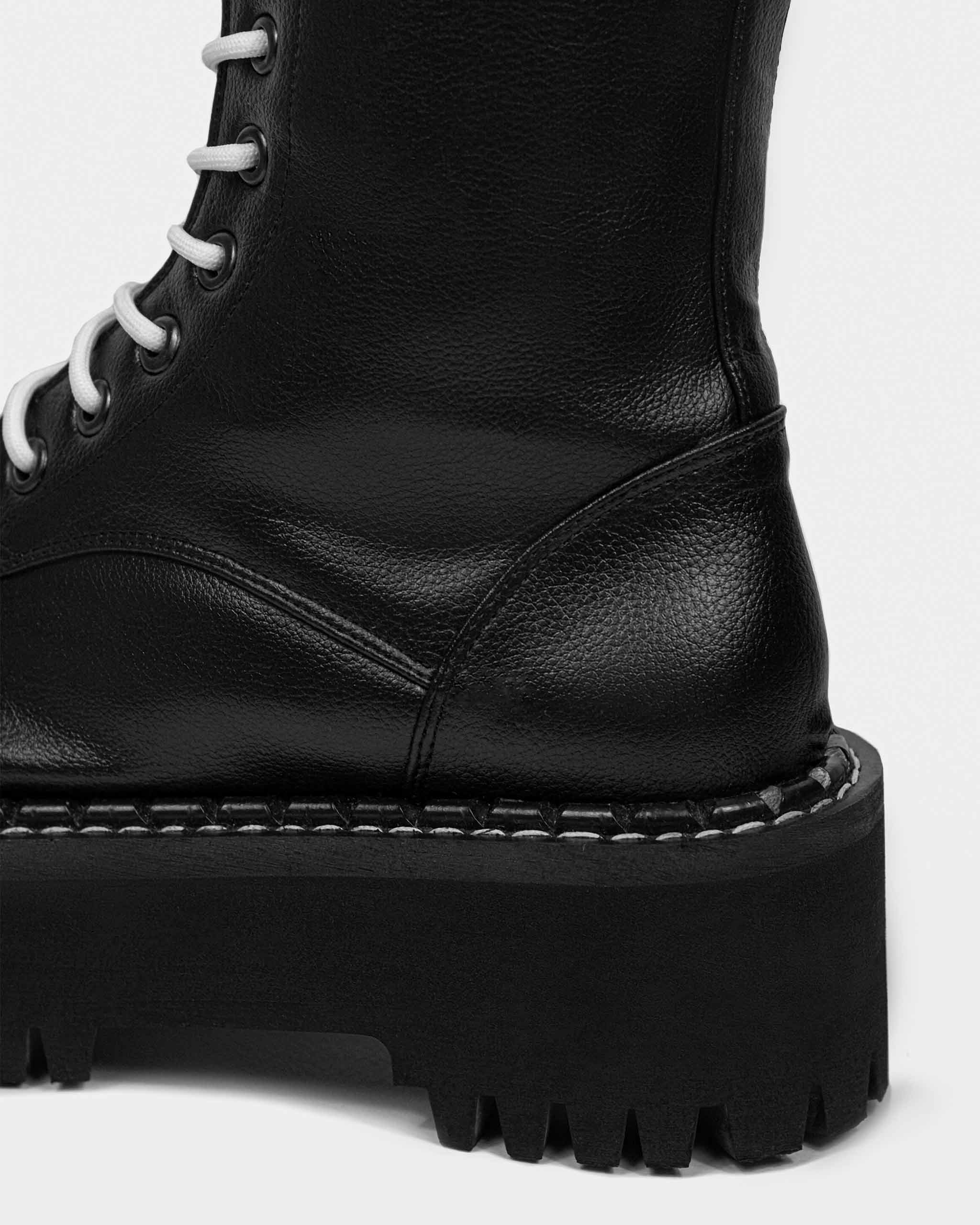 Worker Monster Black Vegea grape leather boots - Image 6
