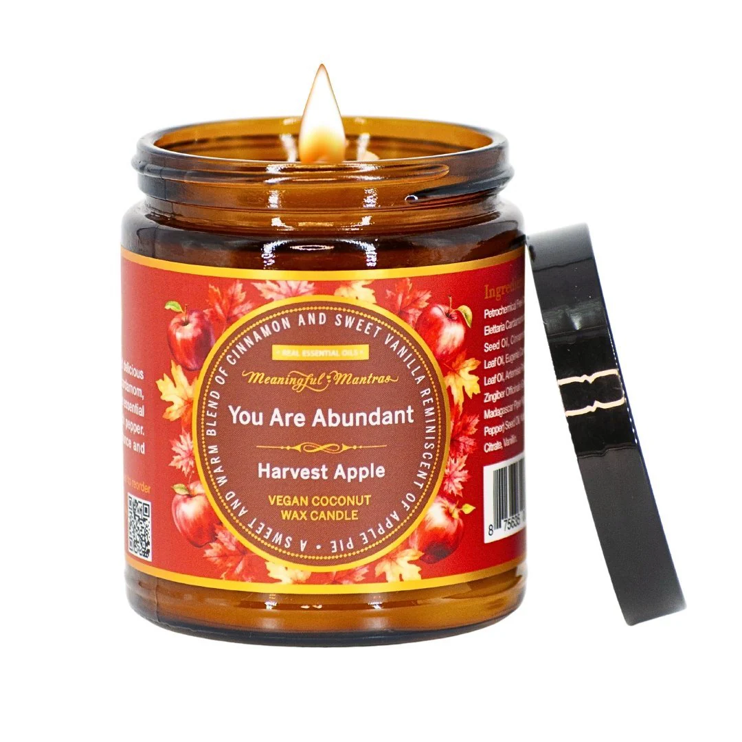 You Are Abundant Harvest Apple Candle