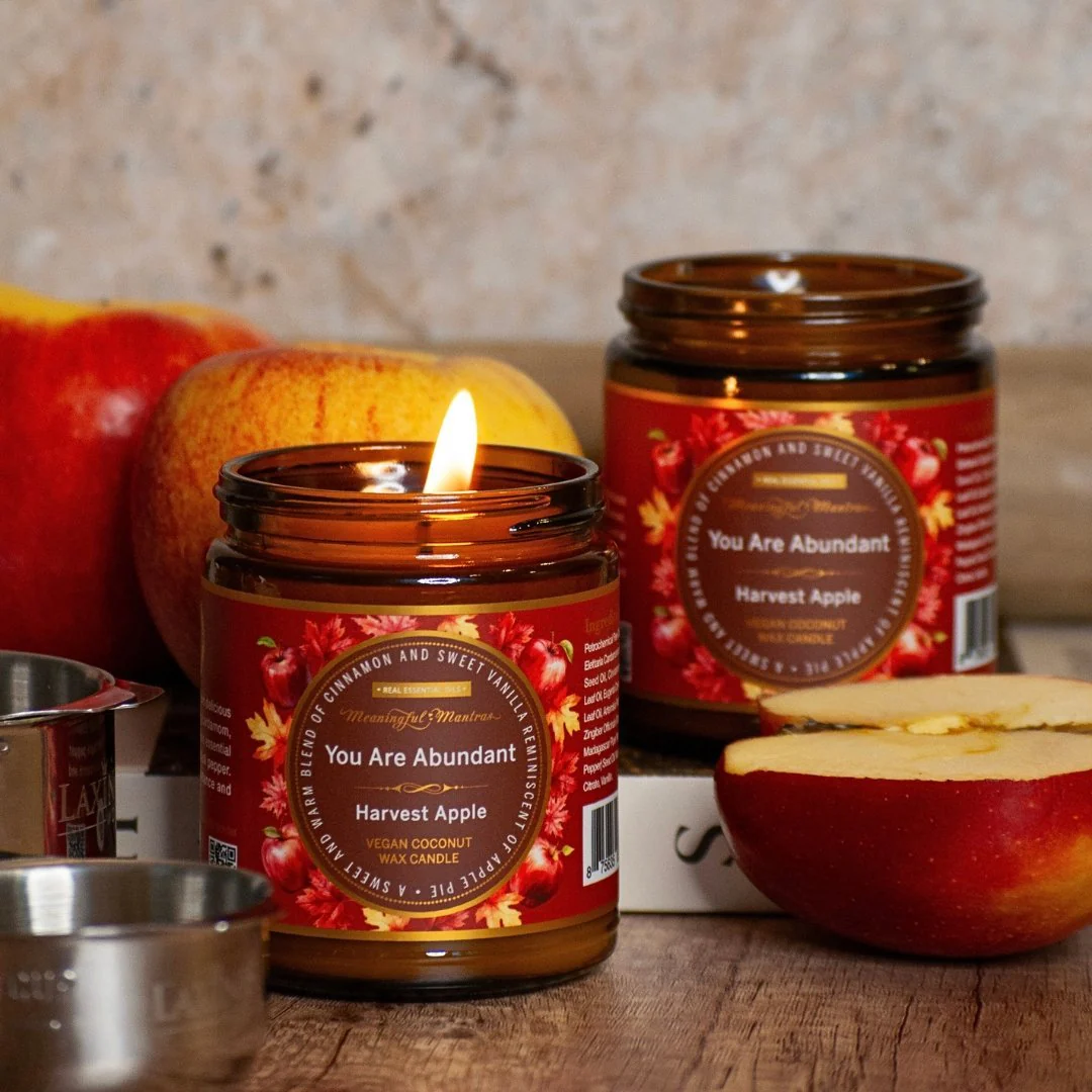 You Are Abundant Harvest Apple Candle - Image 3