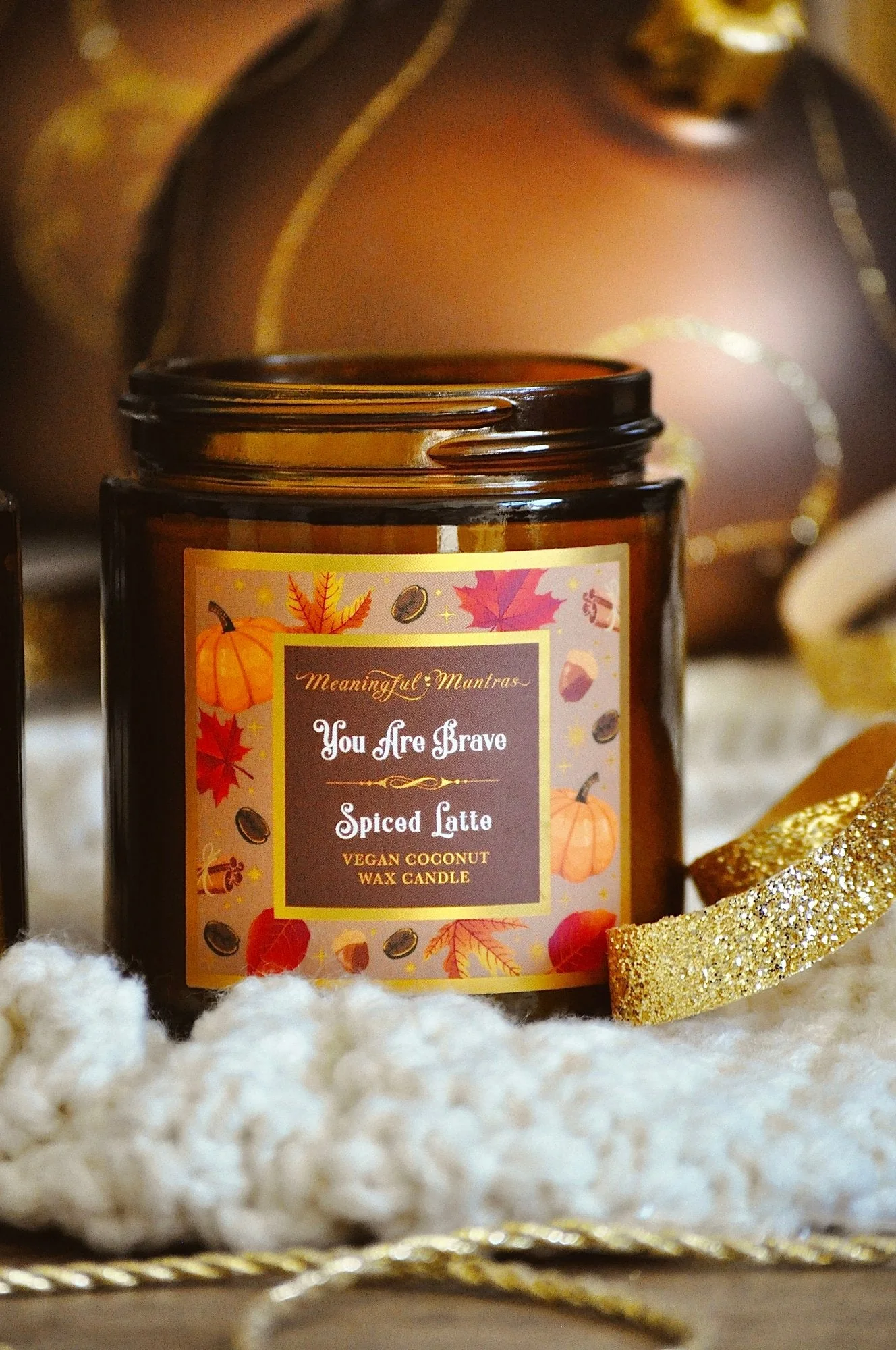 You Are Brave Spiced Latte Candle - Image 3