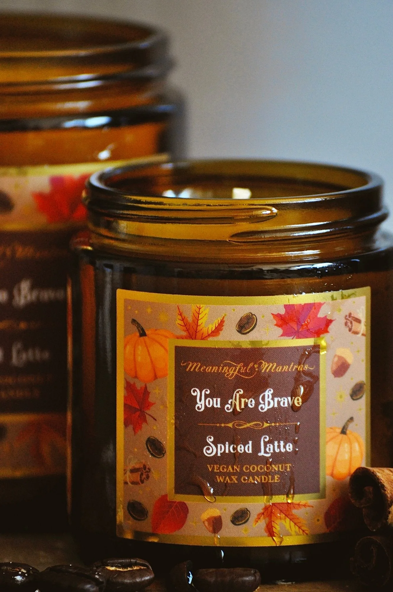 You Are Brave Spiced Latte Candle - Image 5
