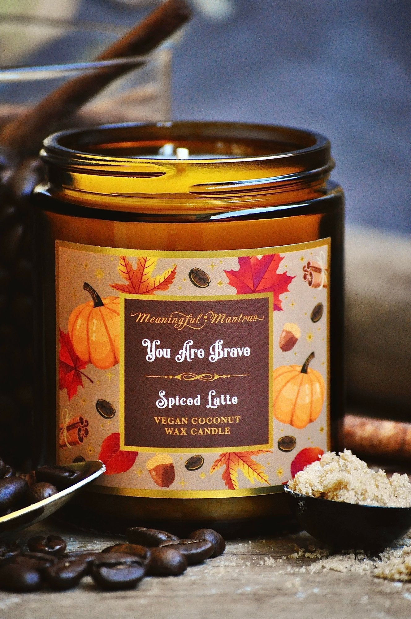 You Are Brave Spiced Latte Candle - Image 7