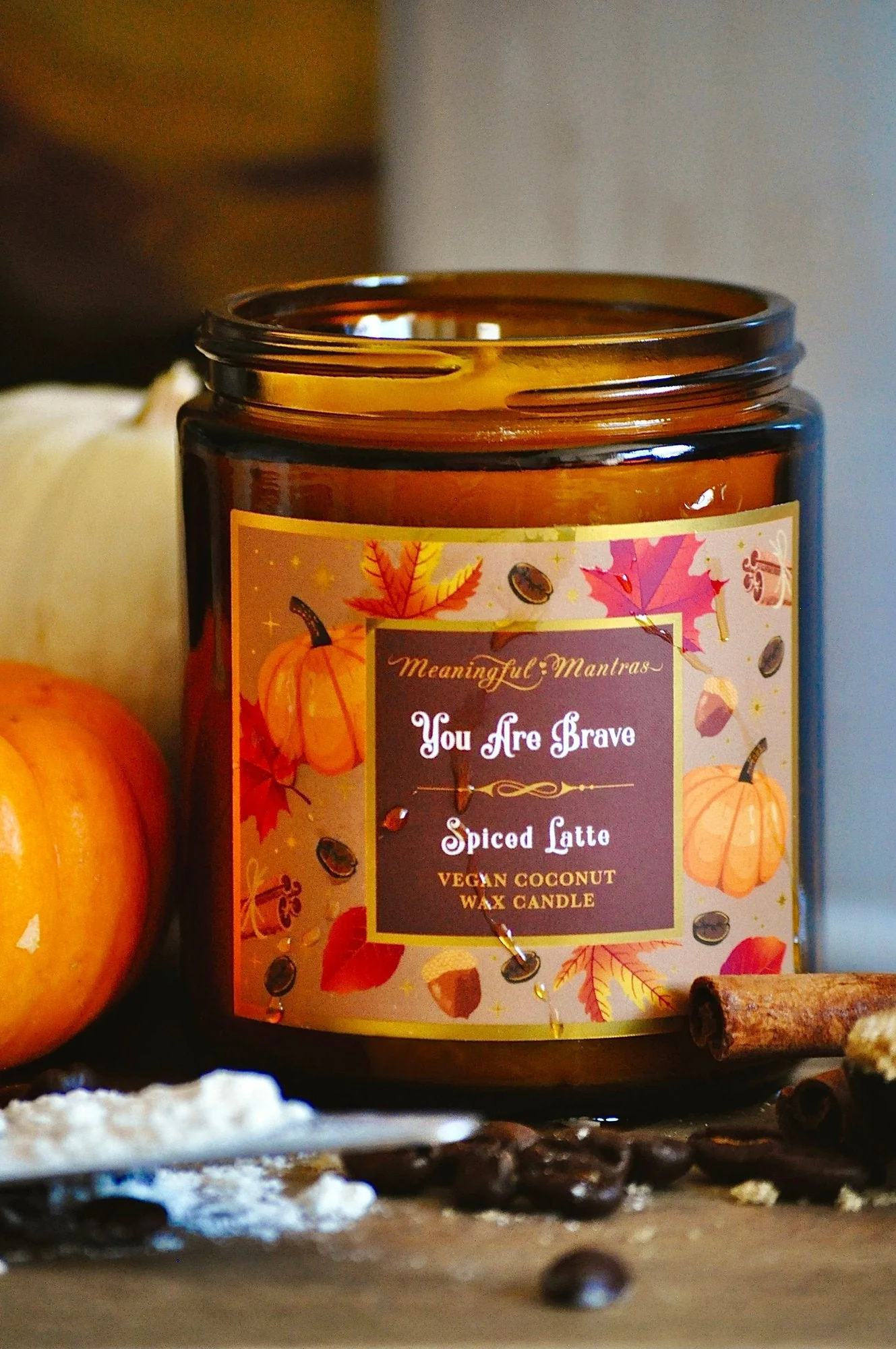 You Are Brave Spiced Latte Candle - Image 9