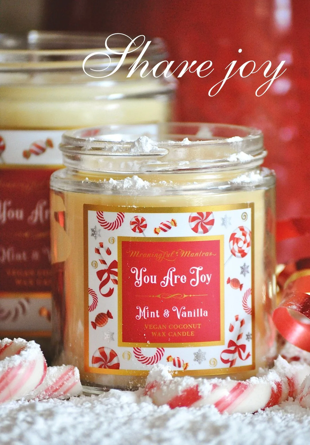 You Are Joy Mint & Vanilla Mini Candle - Image 3