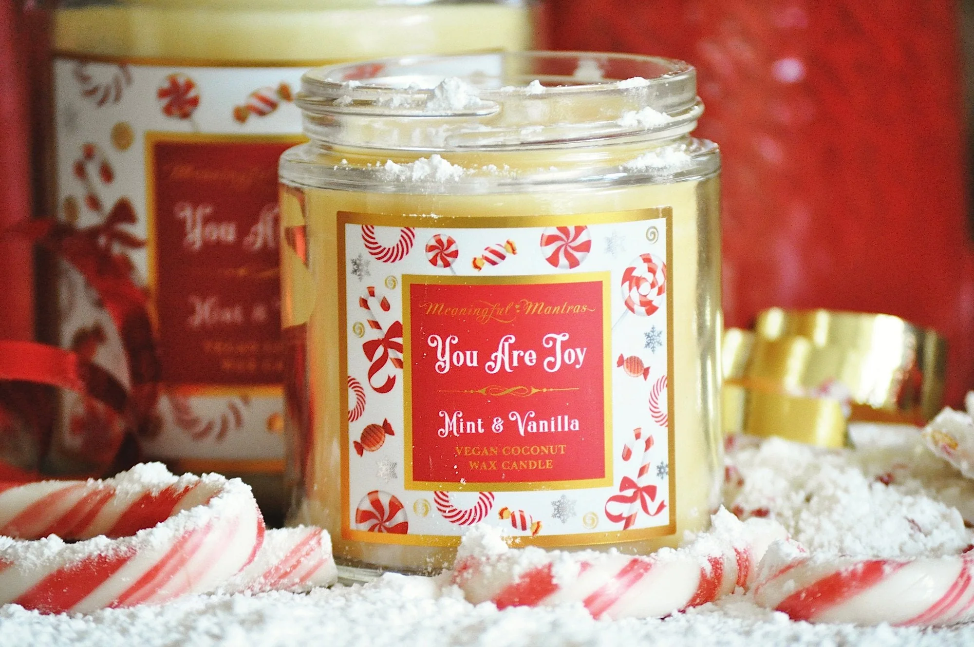 You Are Joy Mint & Vanilla Mini Candle - Image 4