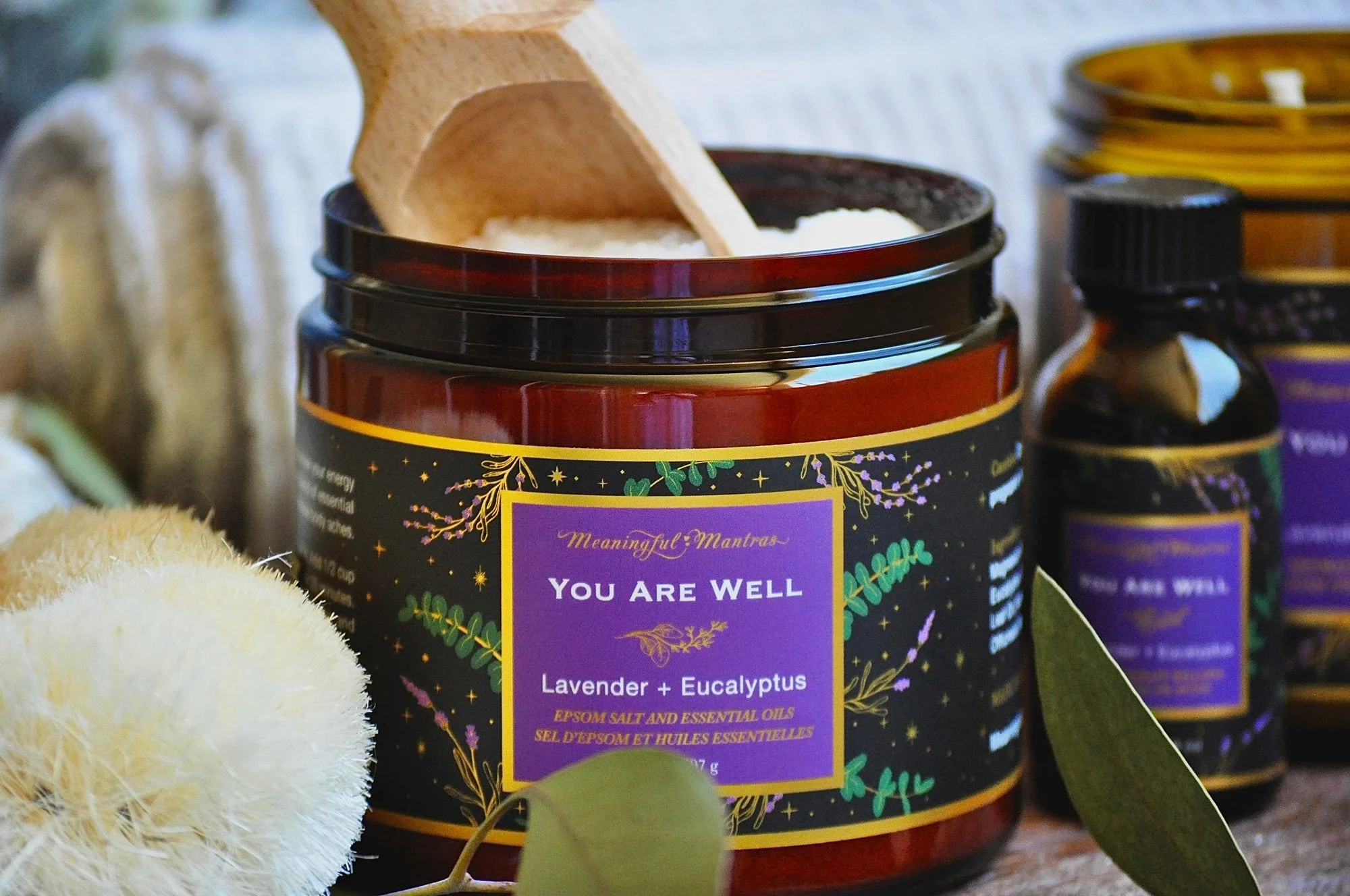 You Are Well Lavender & Eucalyptus 14oz Epsom Salt - Image 2