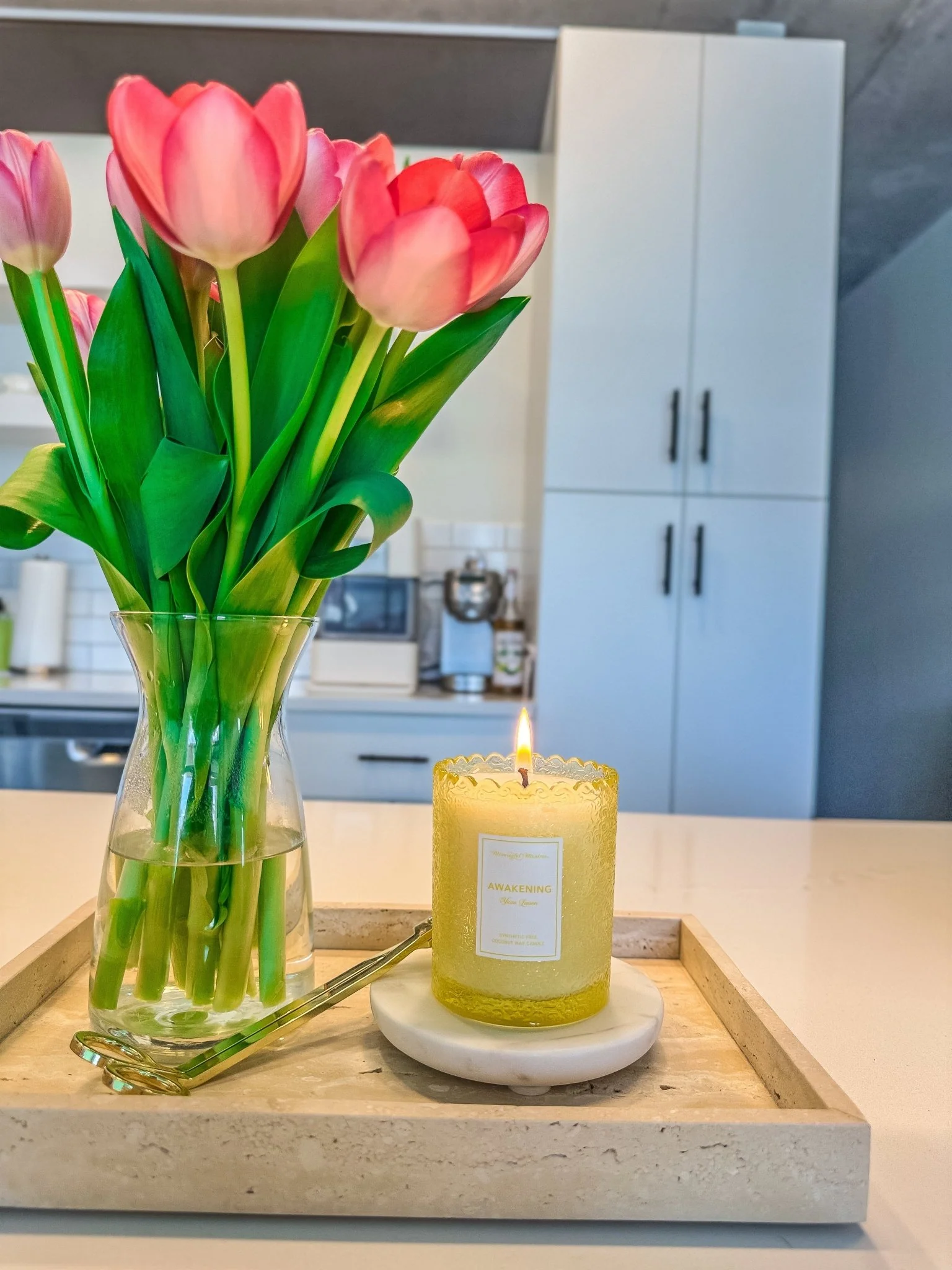 Yuzu Lemon Natural Candle 8oz Kaia Collection - Image 2
