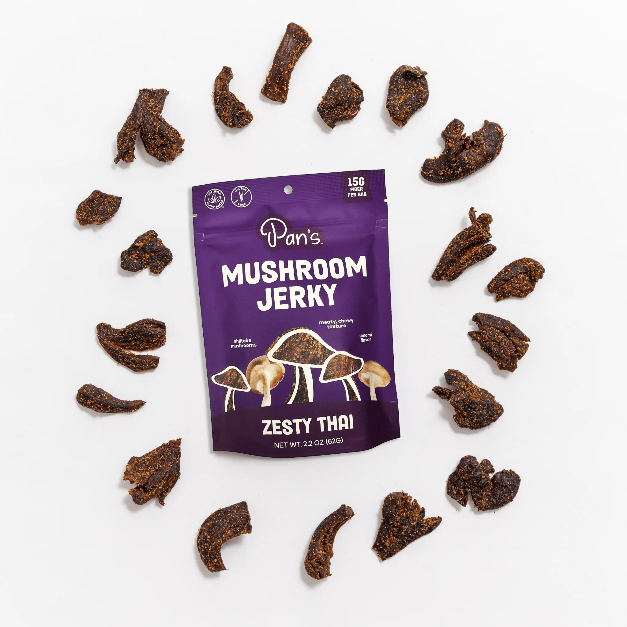 Zesty Thai Mushroom Jerky - Image 4
